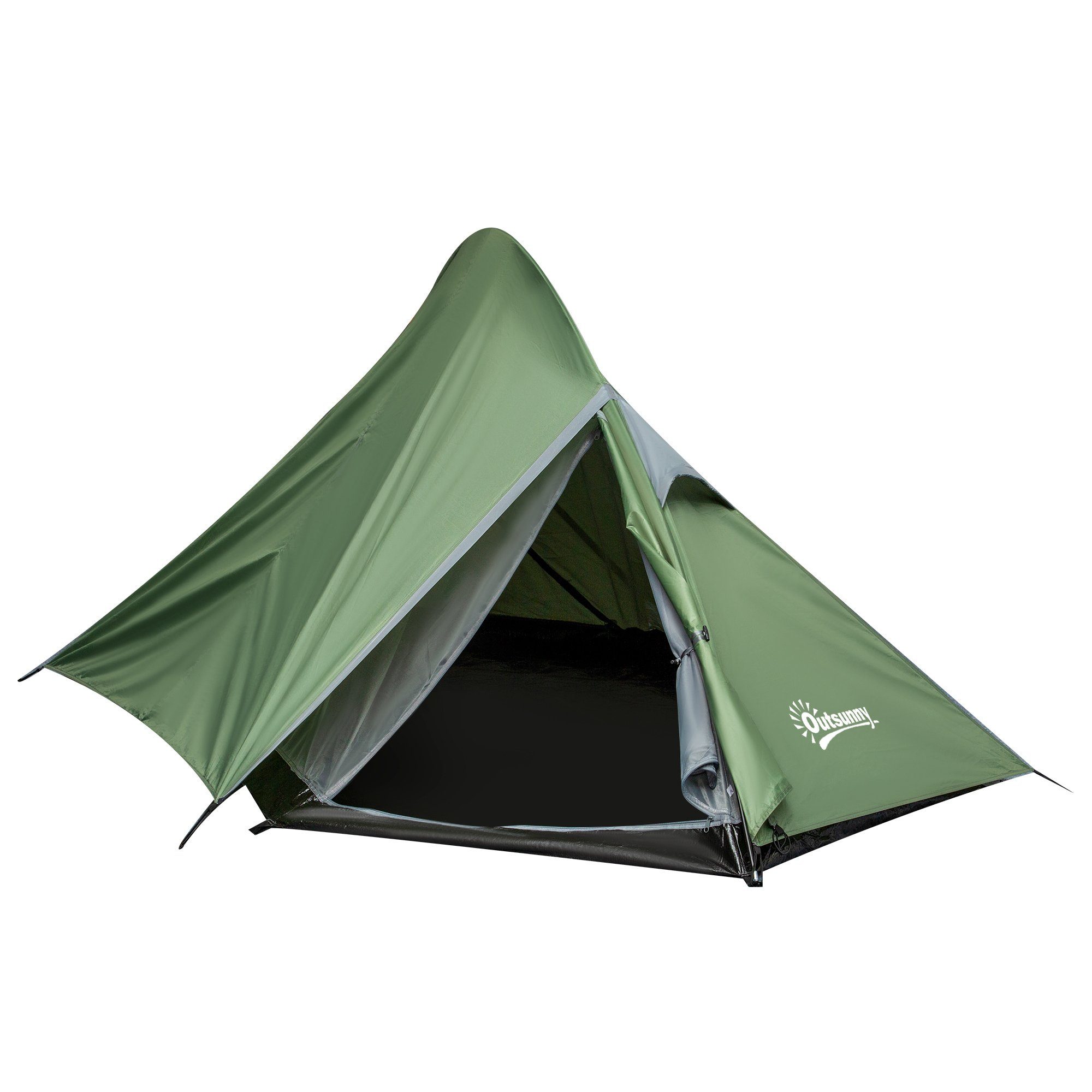 Outsunny Faltzelt Campingzelt für 2 Personen | Zelte