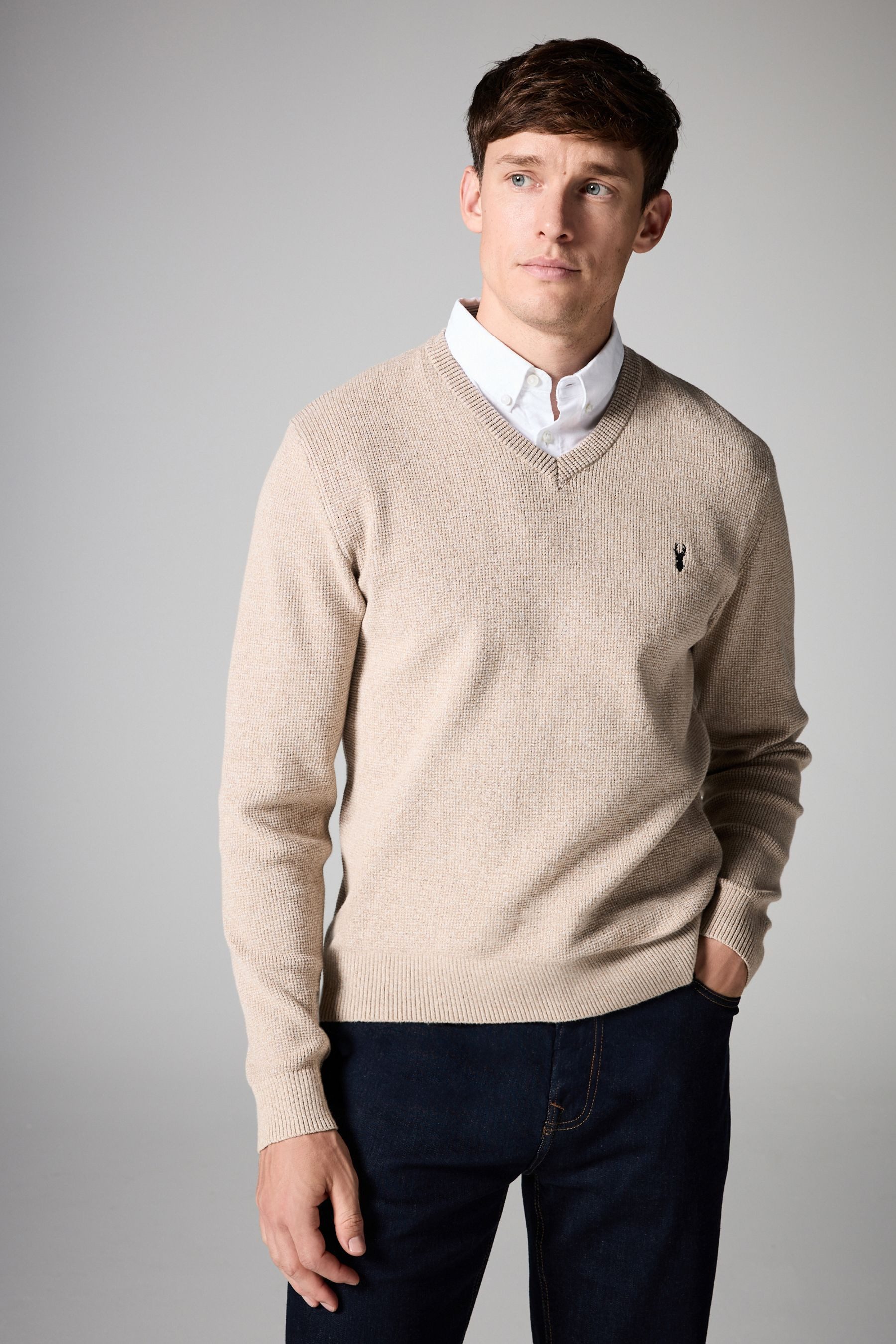 Next 2-in-1-Pullover Pullover mit Hemdkragen (1-tlg) günstig online kaufen