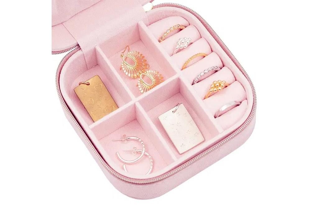 Silberkettenstore Schmucketui Schmucketui Capri - rosa 115 x 115 x 63mm