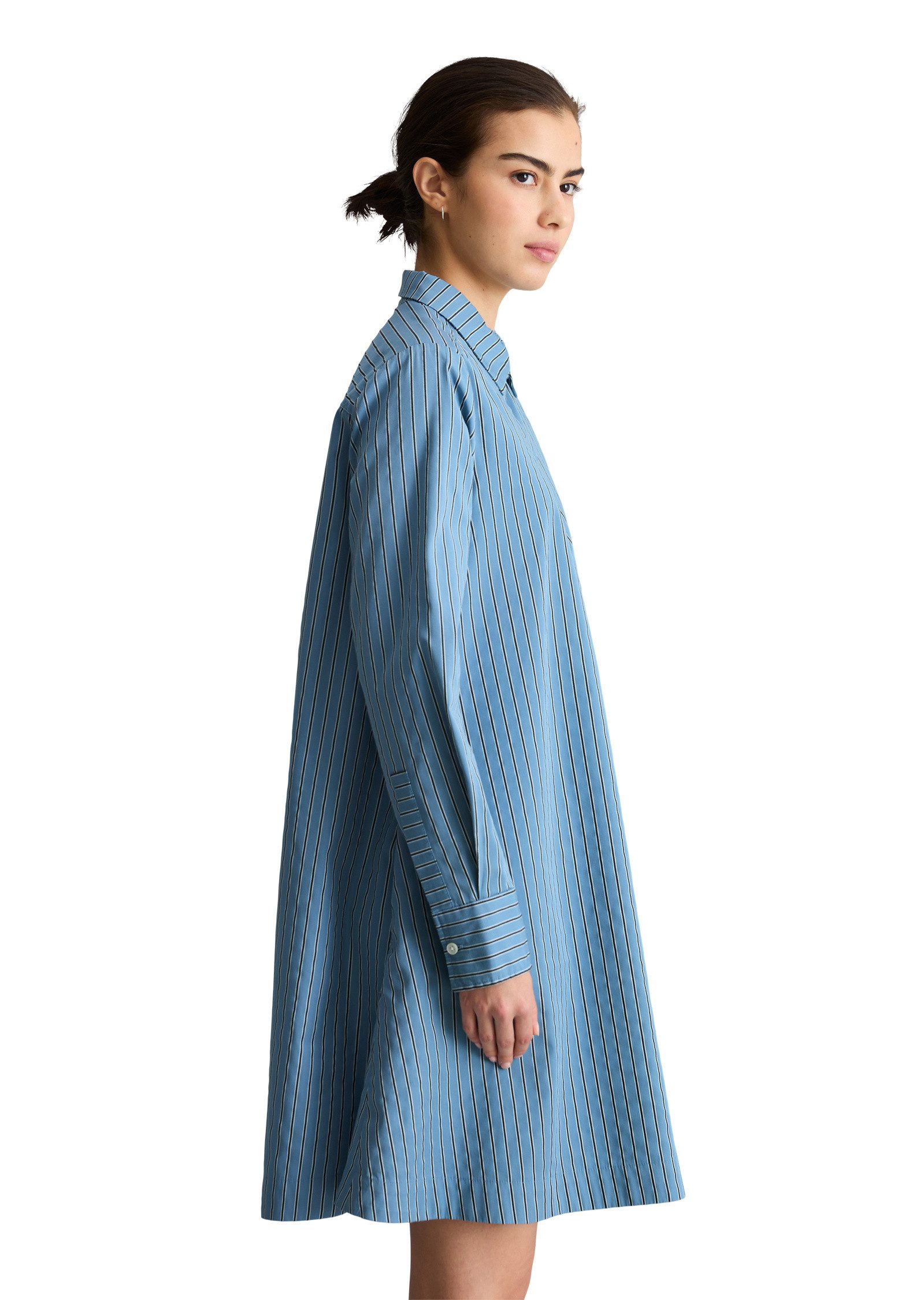 Marc O'Polo DENIM Hemdblusenkleid aus Organic Cotton-Lyocell-Mix