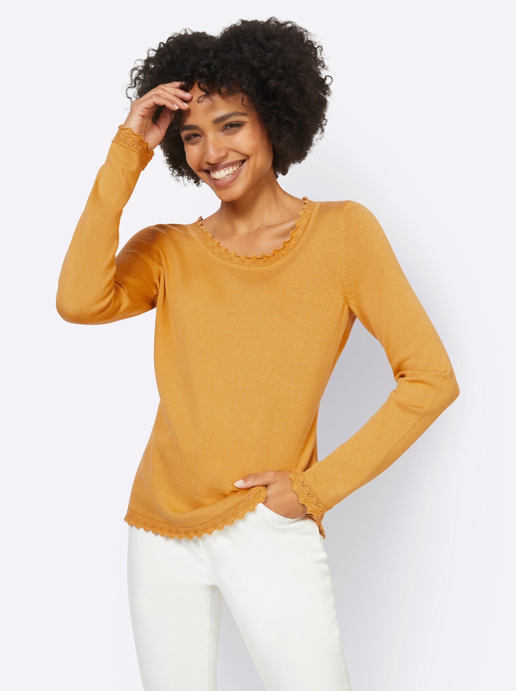 heine Strickpullover Ajourpullover . günstig online kaufen