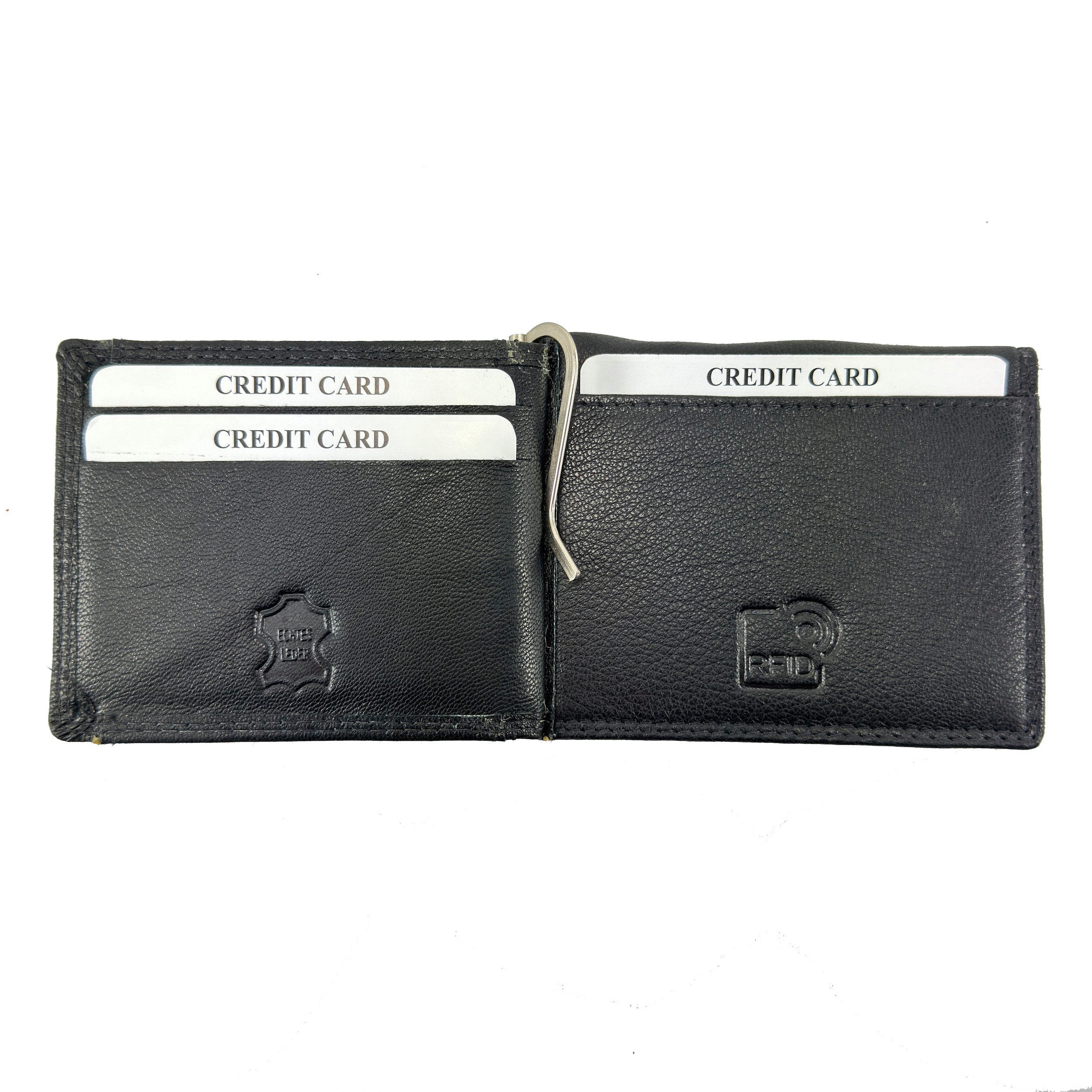 L&B Geldbörse Rindsleder Portemonnaie, RFID-Schutz >2342< Dollarclip Geldbe günstig online kaufen