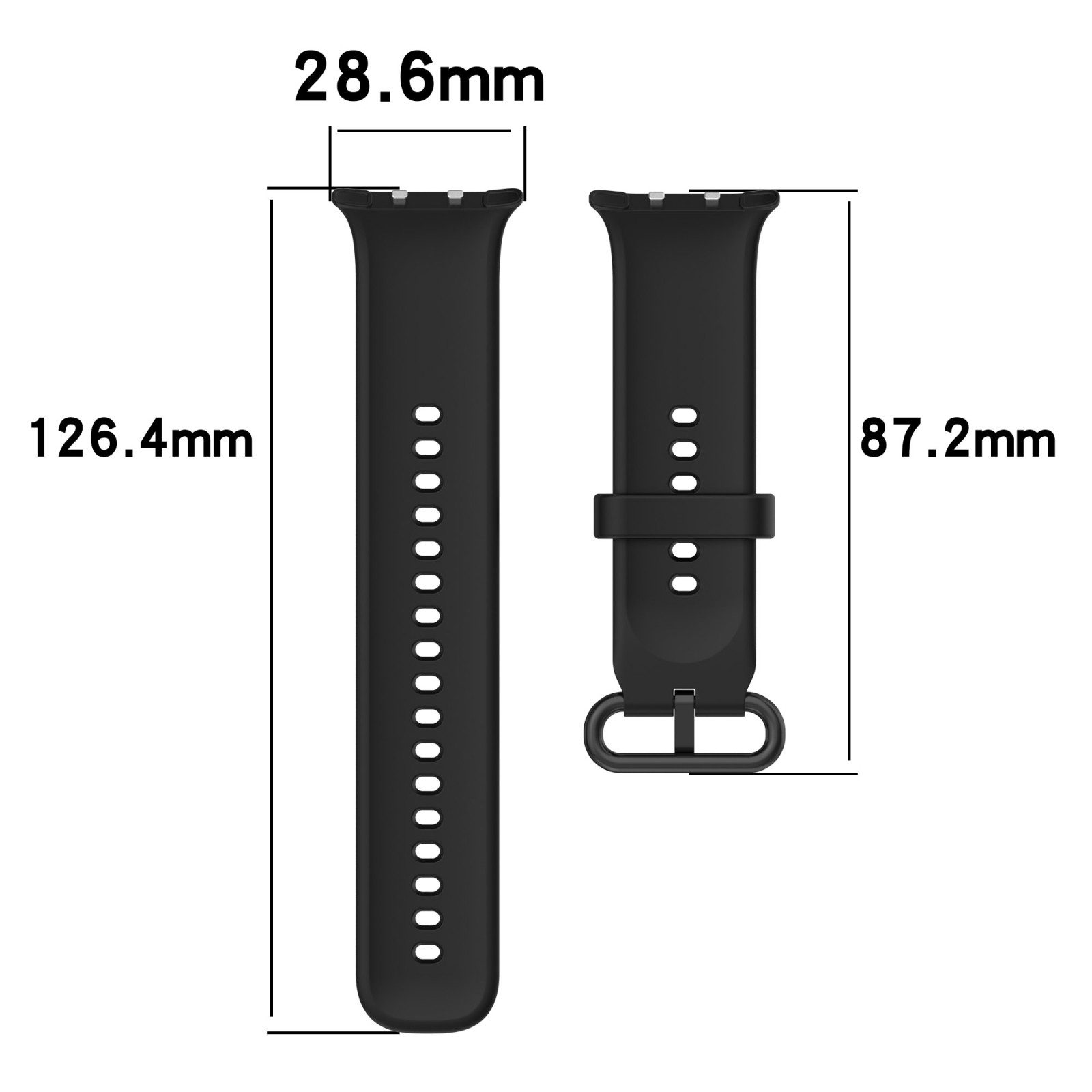 Wigento Smartwatch-Armband Für Honor Watch 5 Solid Color Design Soft Silikon Ersatz Armband Weiß, Silikonmaterial, langlebig, Solid Color