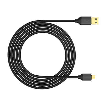 RIVERSONG »RS-CM31 Schnellladekabel Ladekabel« USB-Kabel, USB-A, Micro-USB (100 cm), USB-Kabel, Universalladekabel, verstärktes Nylongeflecht