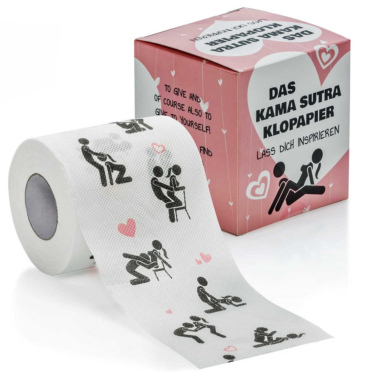 Goods+Gadgets Papierdekoration Kamasutra Toilettenpapier, Sexy Fun  Klopapier mit 200 Stellungen-Positionen