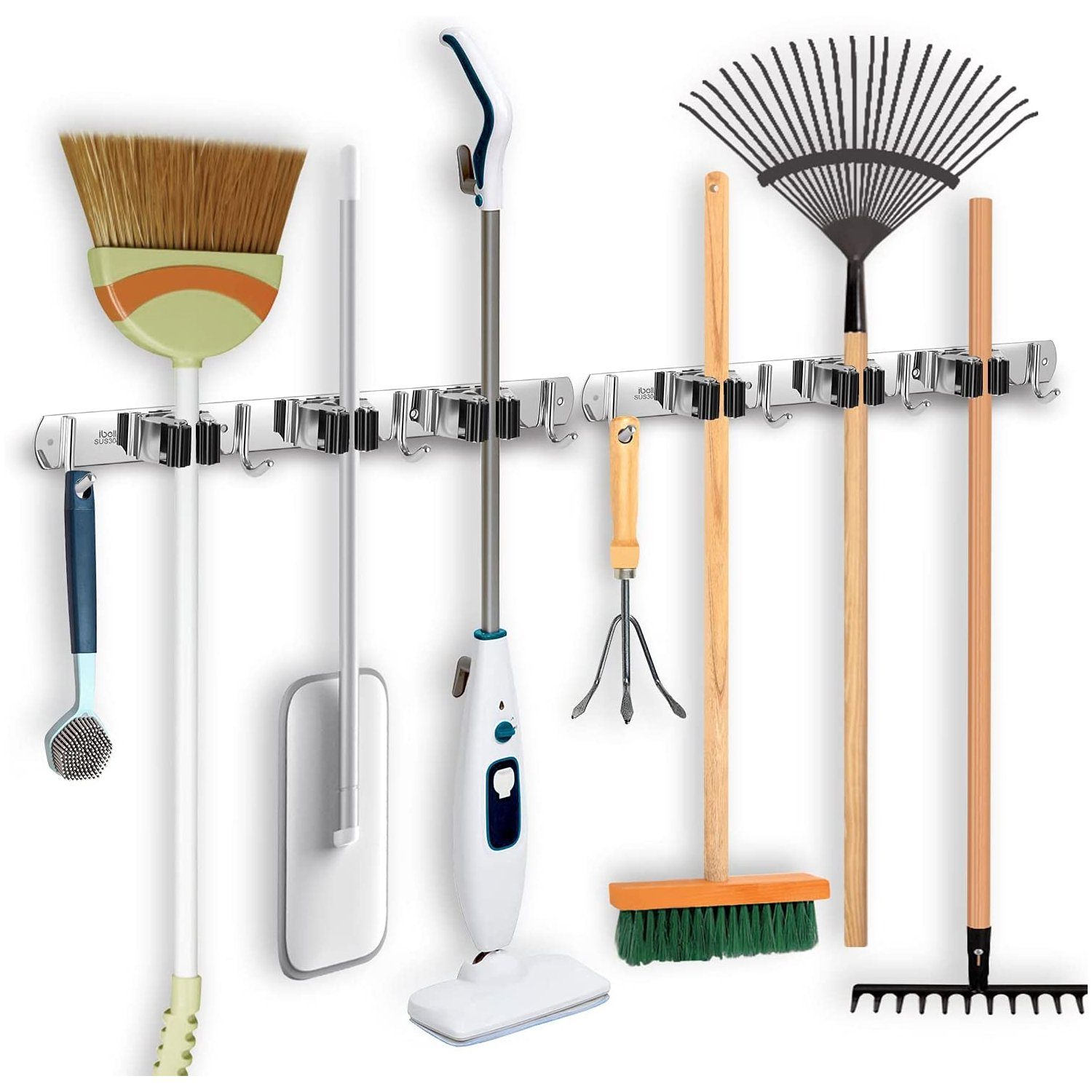 zggzerg Wandhaken 2 Stück Wandhalterungen aus Edelstahl für Besen und Mop-H günstig online kaufen