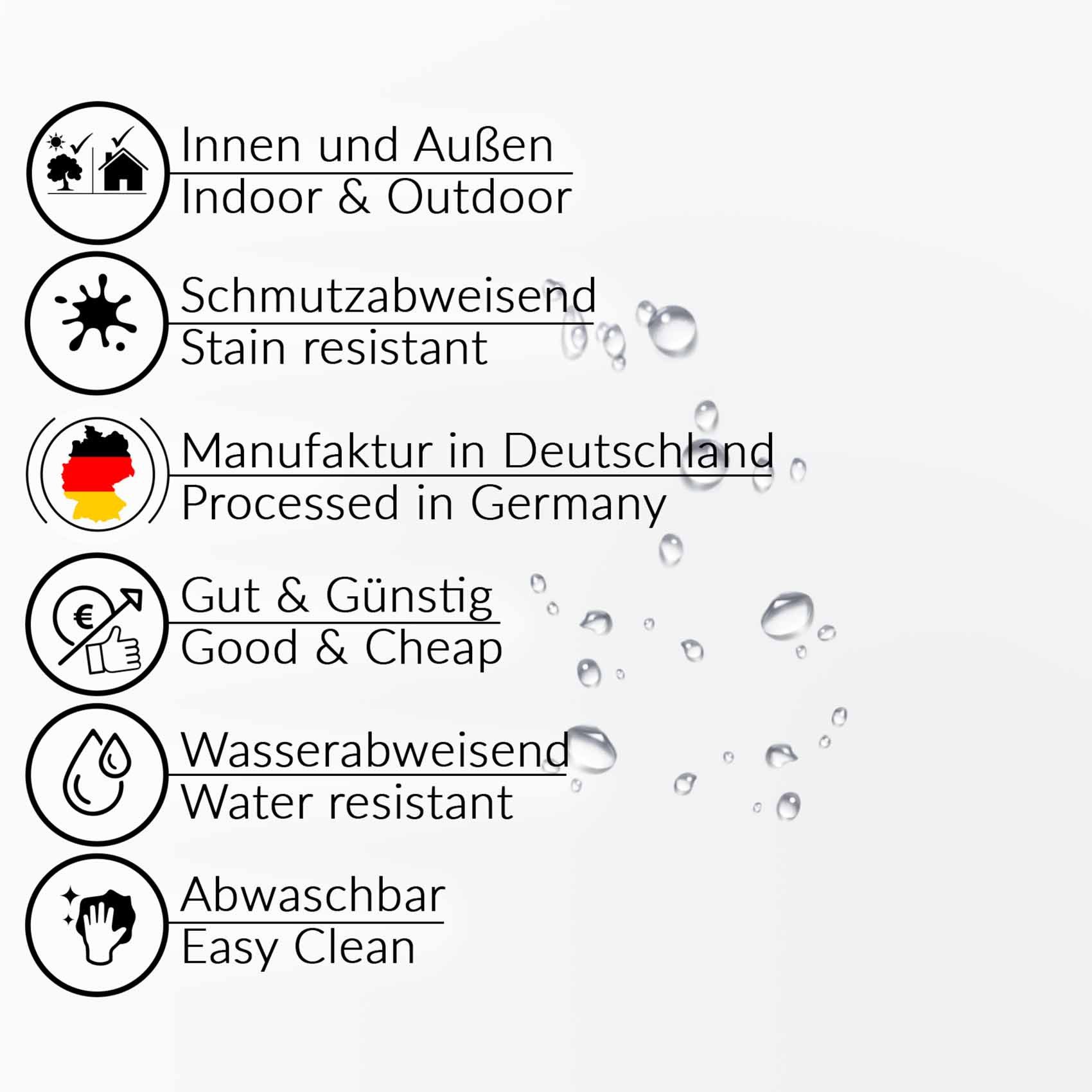 ANRO Tischdecke abwaschbar Wachstuch-Tischdecke Gartentischdecke (Einzelstück 1-tlg), wasserabweisend Einfarbig Weiß 100x140cm – Bild 4 von 5