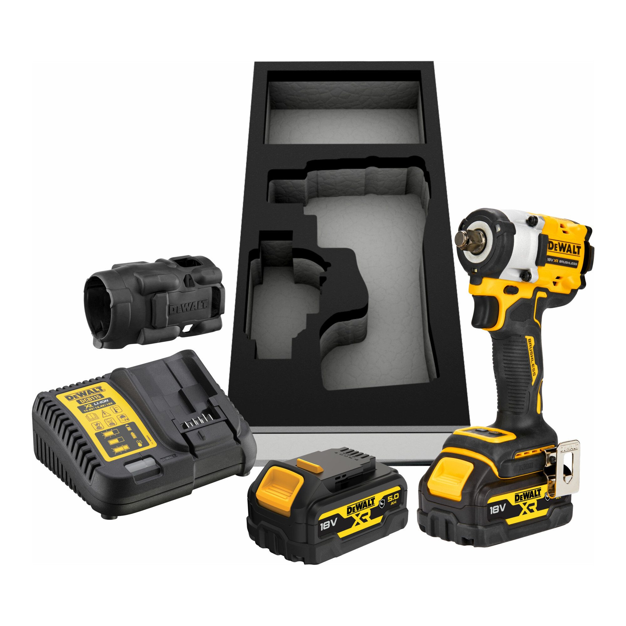 DeWalt Schlagschrauber DEWALT 18V XR Akku-Schlagschrauber 1/2" (bürstenlos), max. 406 Nm, ink