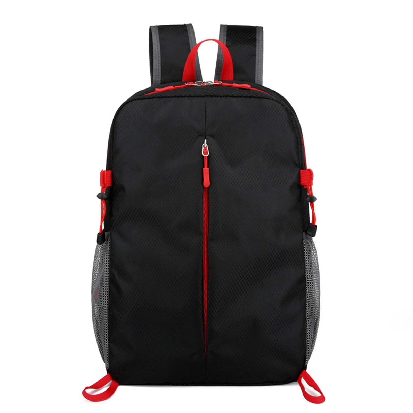 Rucksack Blusmart Faltbar, Kapazität, Outdoor-Rucksack, black Reisetasche Große Tragbar,