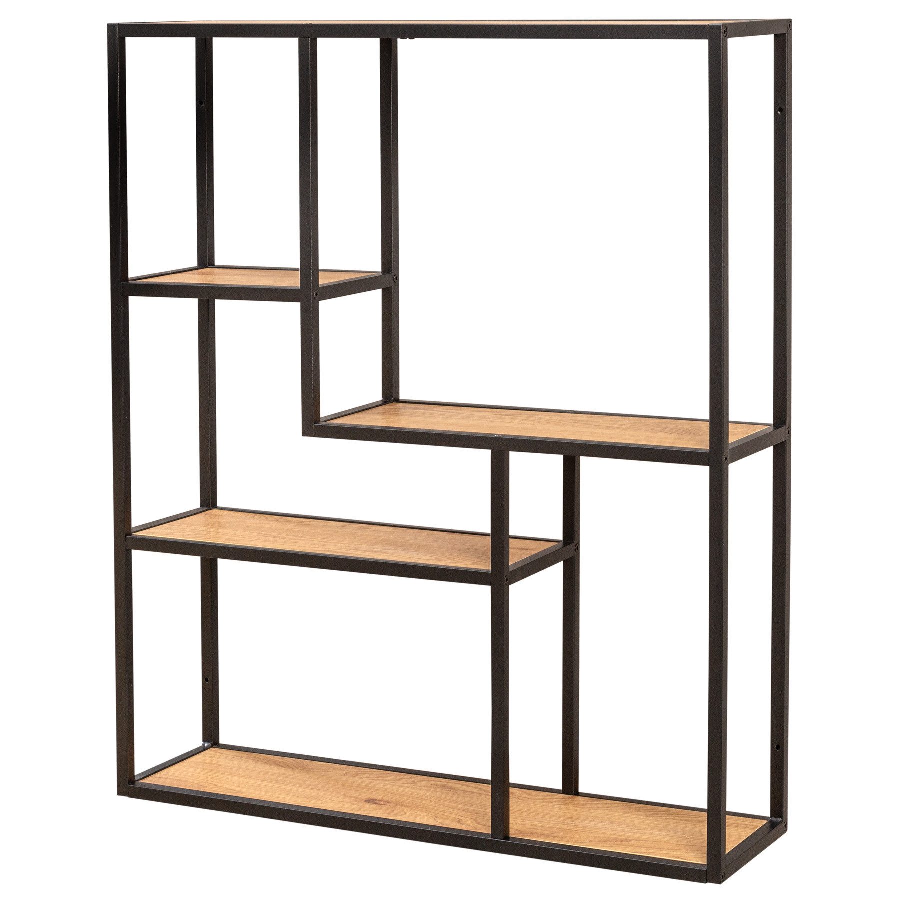 riess-ambiente Wandregal SLIM LINE 95cm natur / schwarz, Einzelartikel 1-tl günstig online kaufen