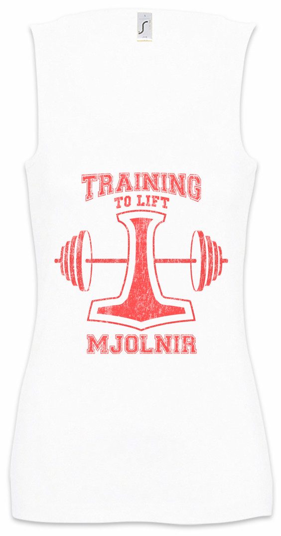 Tanktop Lift Mjolnir Ärmelloses Damen T-Shirt Thors Hammer Mjölnir Mjölnr Body