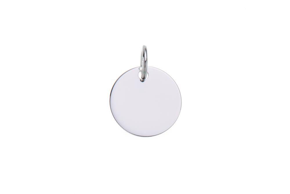 Silberkettenstore Kettenanhänger Gravuranhänger, rund - Gr. S - 925 Silber günstig online kaufen
