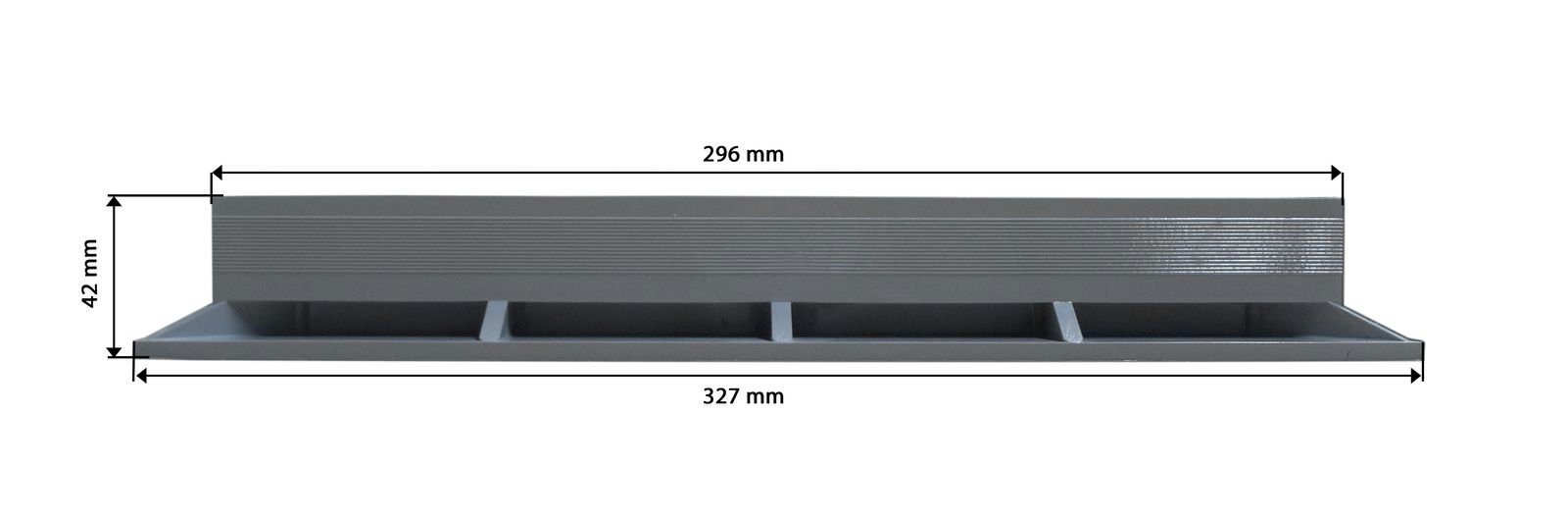 Marley Deutschland GmbH Erdschacht Schachtdeckel Kunststoff mit Rahmen 300x300mm, 30x30x4 cm, 2-St., stabil, begehbar, laugen- und säurebeständig