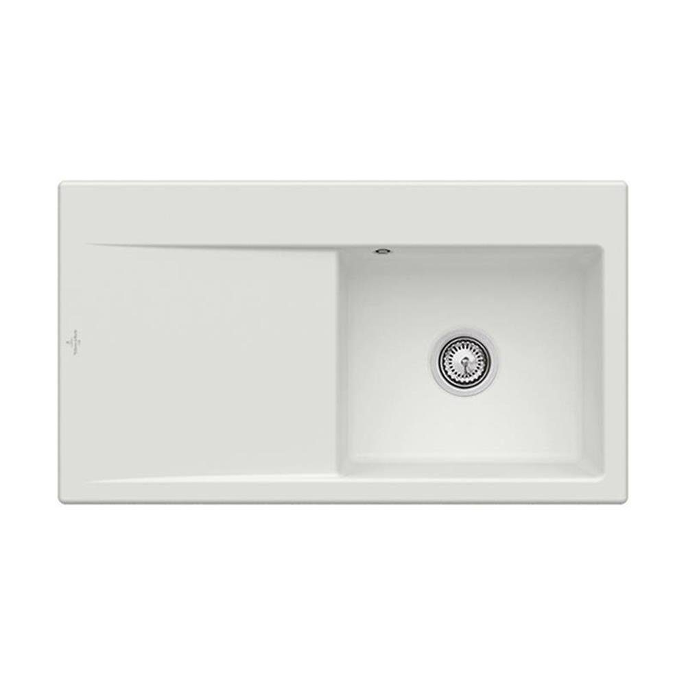 Villeroy & Boch Küchenspüle Subway Style 50 Becken rechts Excenterbedienung Classicline SM Steam, 90/510 cm