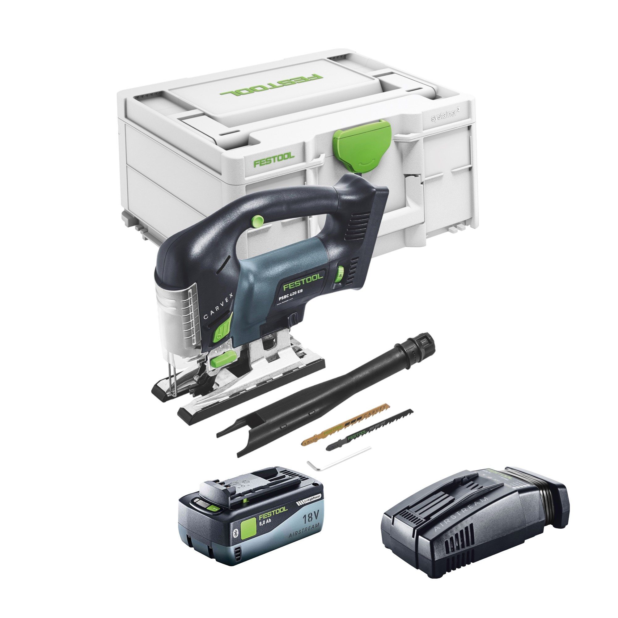 FESTOOL Kompakt-Handkreissäge Festool CARVEX PSBC 420 EB-Basic Akku Pendelstichsäge 18 V 120 mm (57