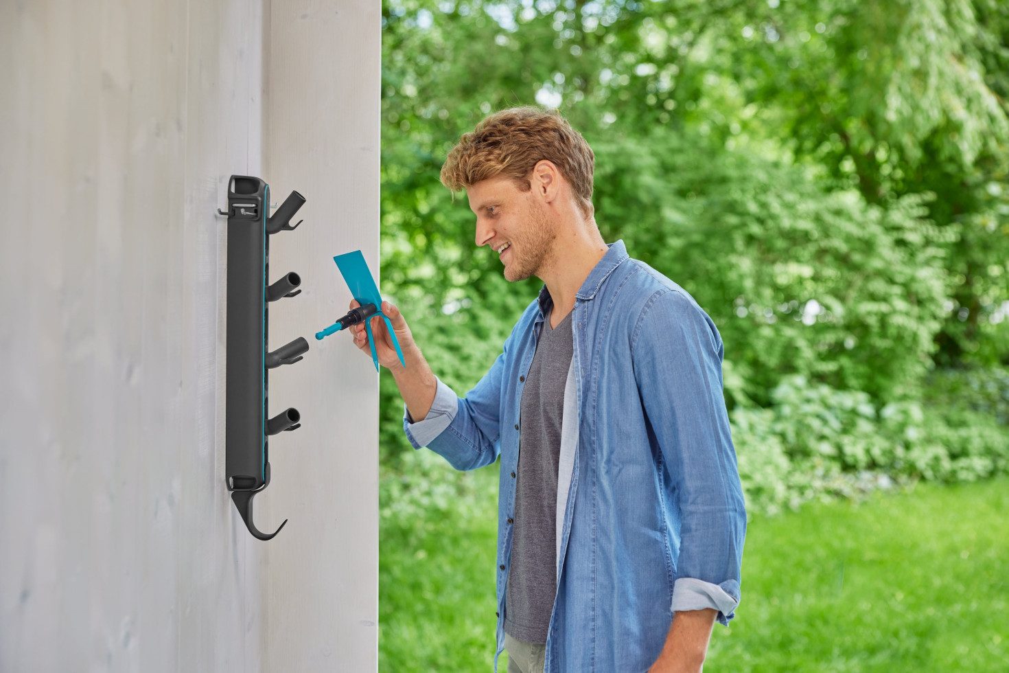 GARDENA Halterung Gardena Einzelstecker für Geräteleiste Flex