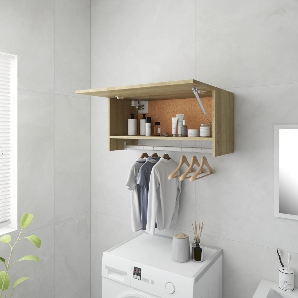 vidaXL Kompaktgarderobe in Sonoma-Eiche (LxBxH: 32,5x70x35 cm)