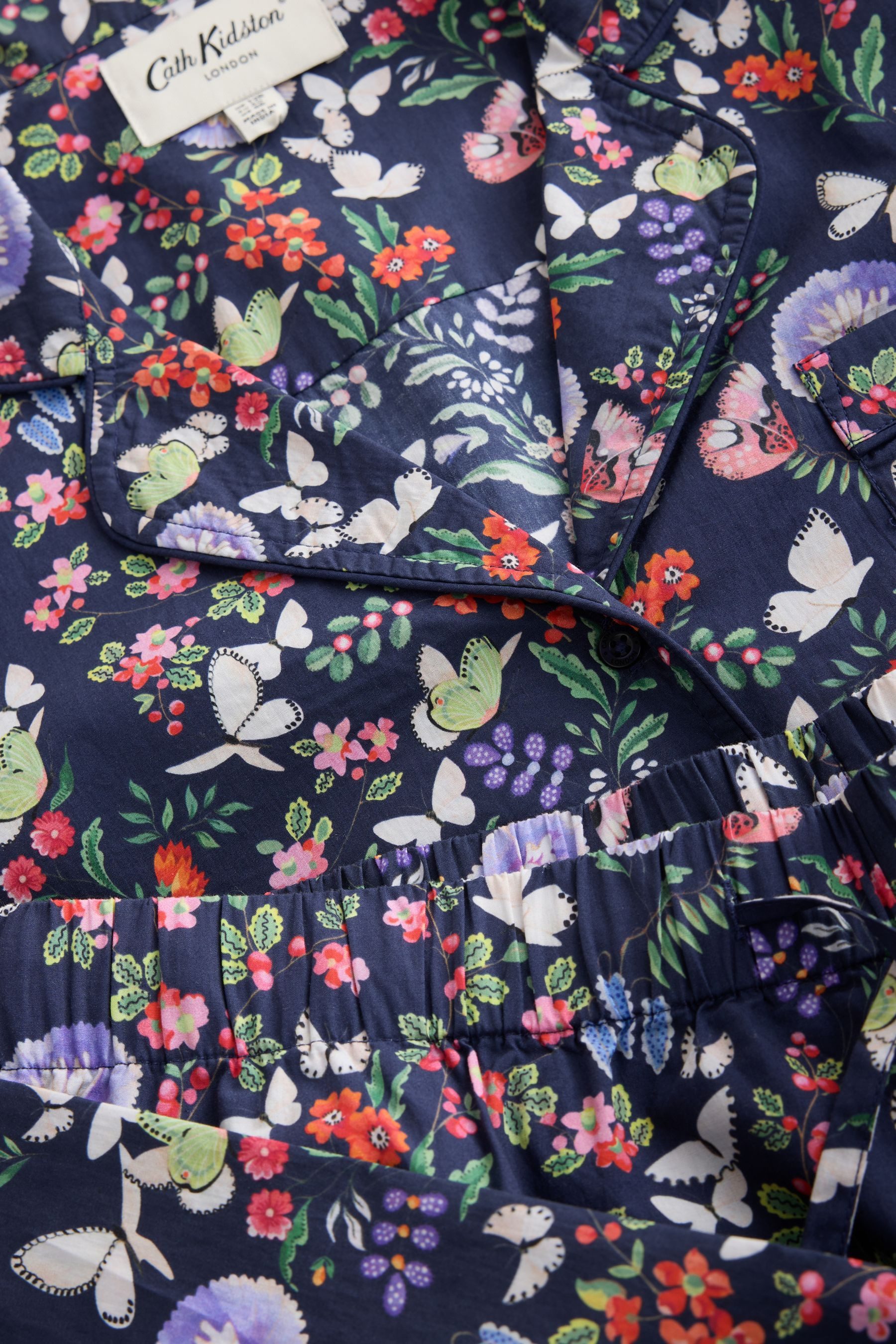 Cath Kidston Pyjama Cath Kidston Schlafanzug mit Knopfleiste und Print (2 tlg)