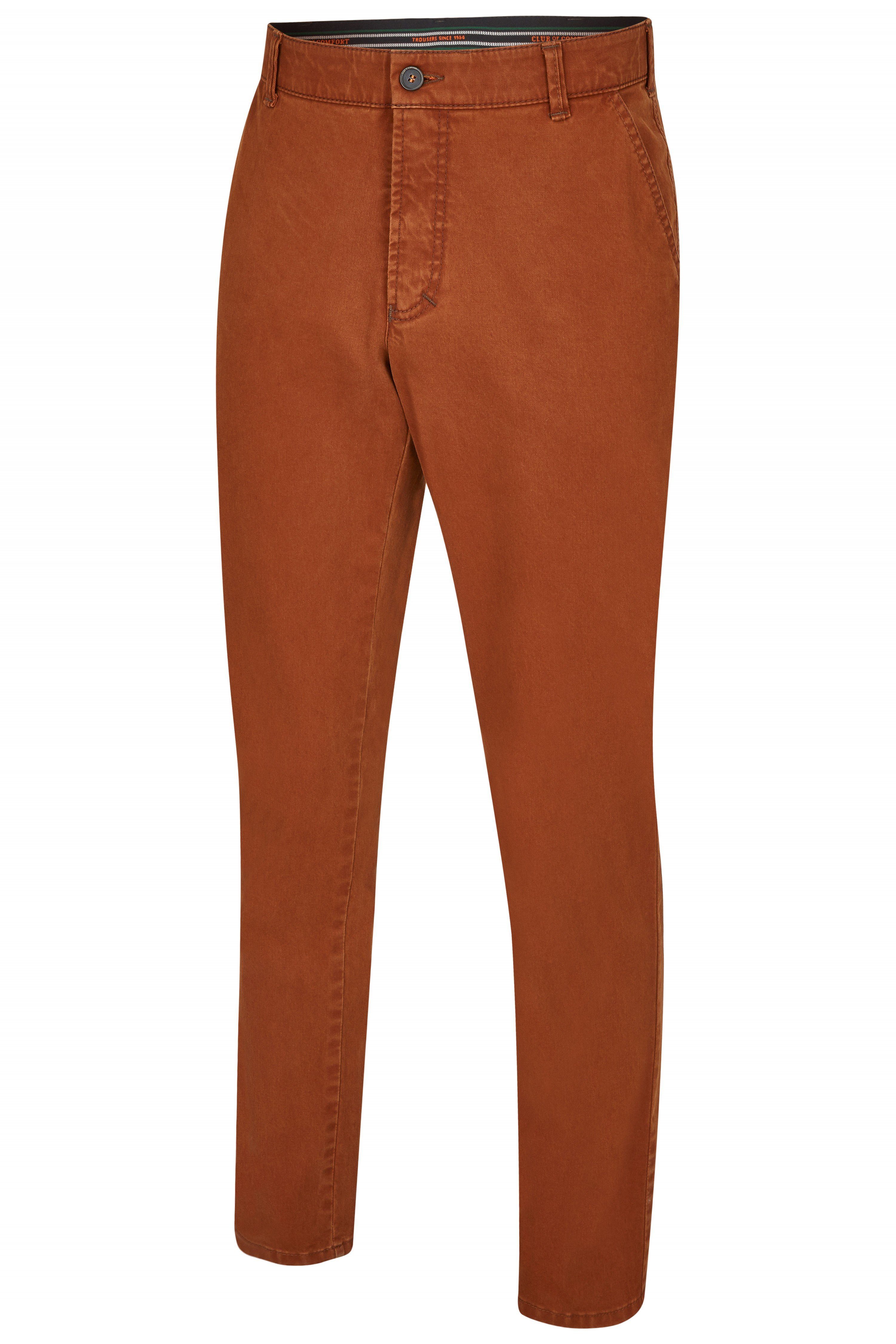 dunkelbraun of Comfort High-Stretch-Material 6421 Club Garvey Chinohose mit