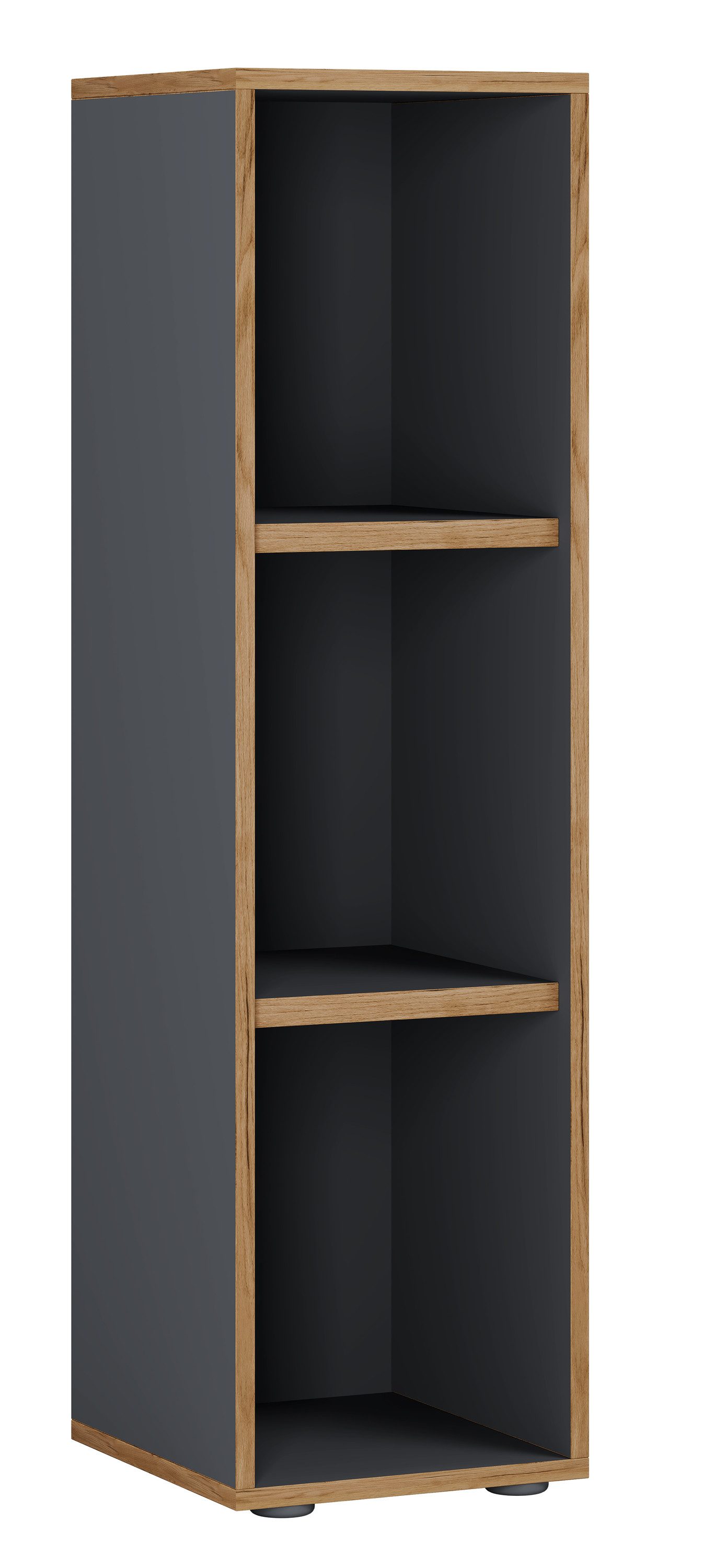 VCM Standregal Salia B. 30 x T. 33 x H. 110 cm, Offener Stauraum für Ordner, Akten und Bücher, 3 Fächer, Holzwerkstoff – Bild 2 von 5