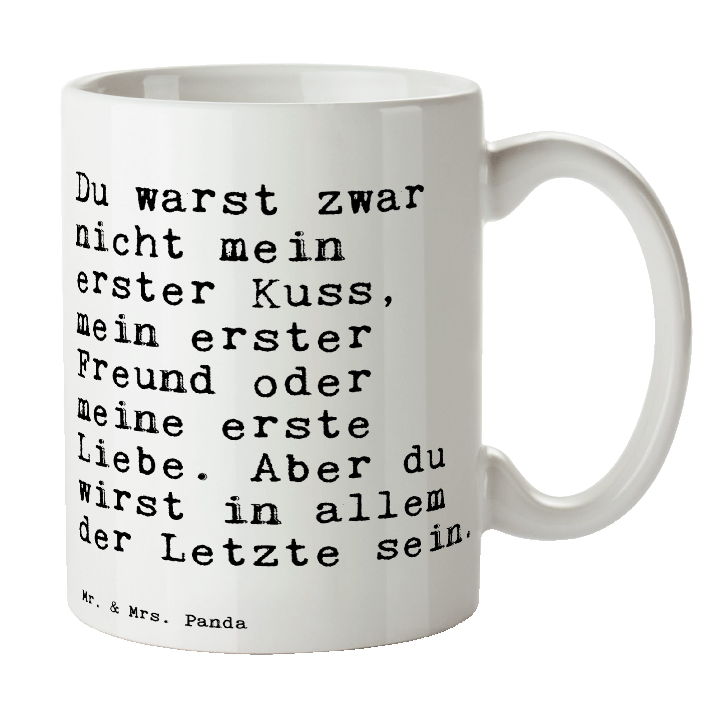 Mr. & Mrs. Panda Tasse »Du warst zwar nicht... Weiß Geschenk