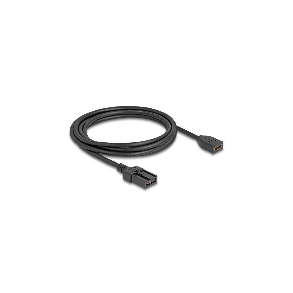 Delock HDMI Automotive Kabel (100,00 HDMI-E auf HDMI-A, cm) HDMI-A Stecker,... Buchse HDMI Computer-Kabel