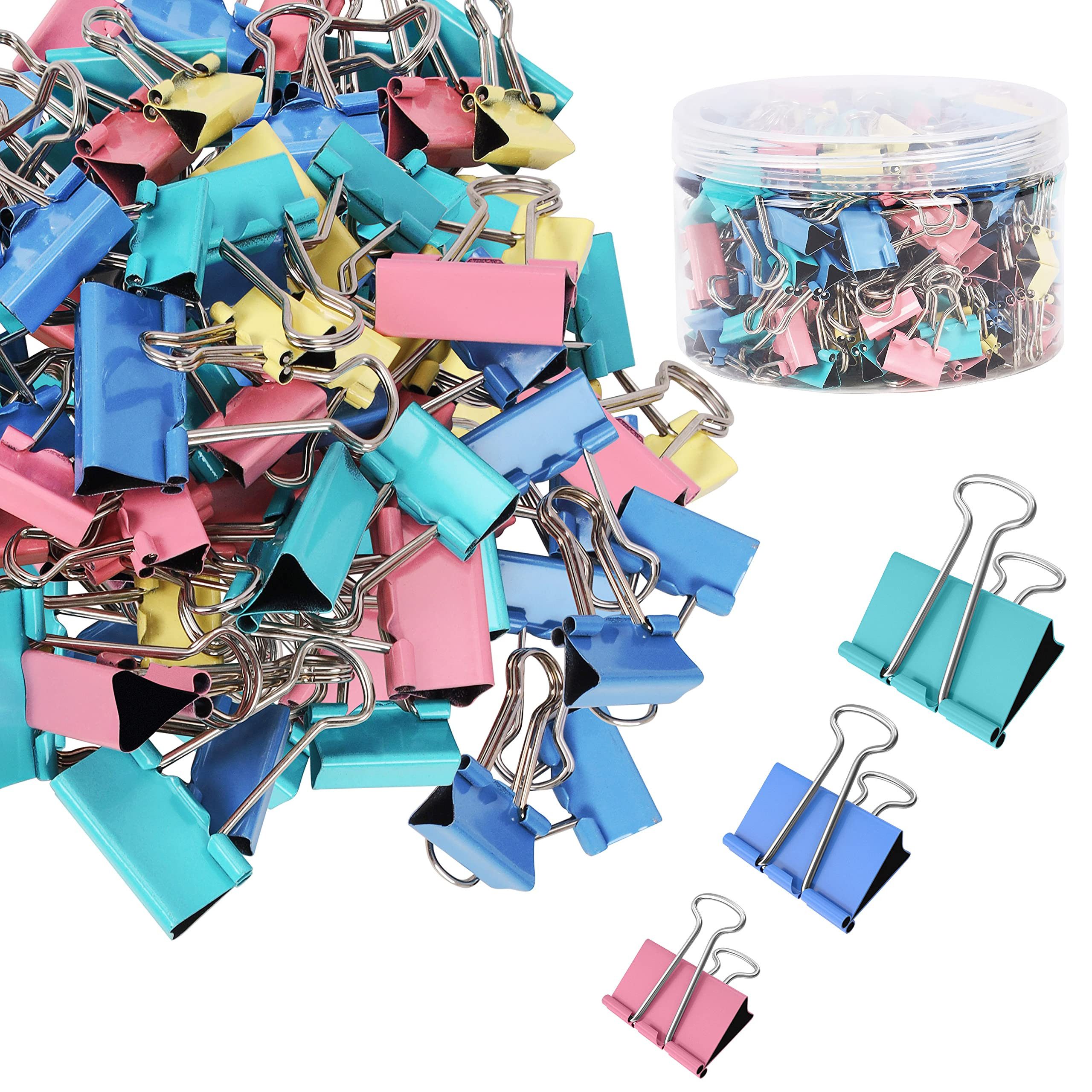 Belle Vous Büroklammer Metal Clips (150 pcs) for Office, Home, Kitchen, Work, School