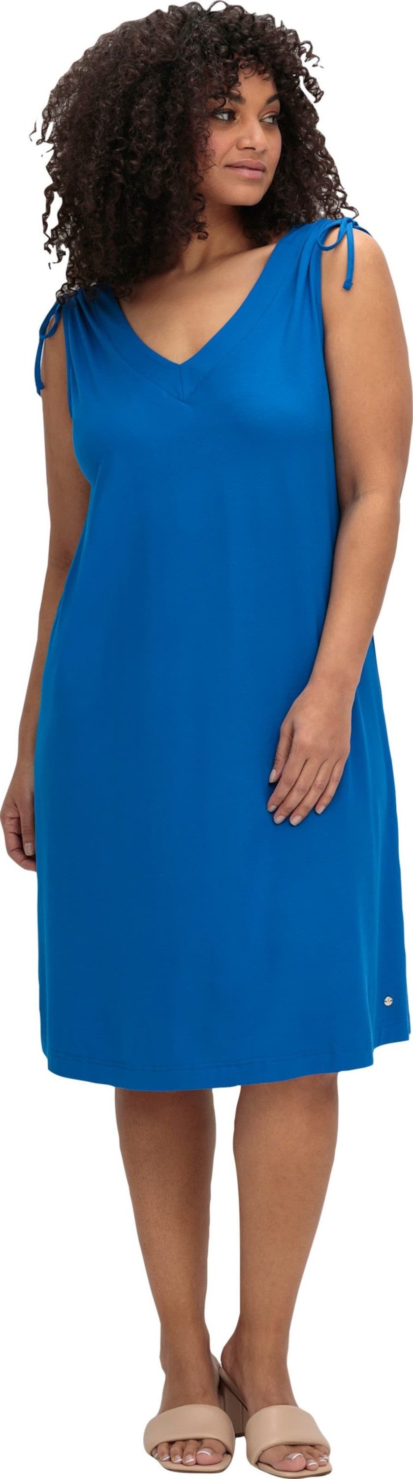 Sheego Jerseykleid Jerseykleid Ärmellos