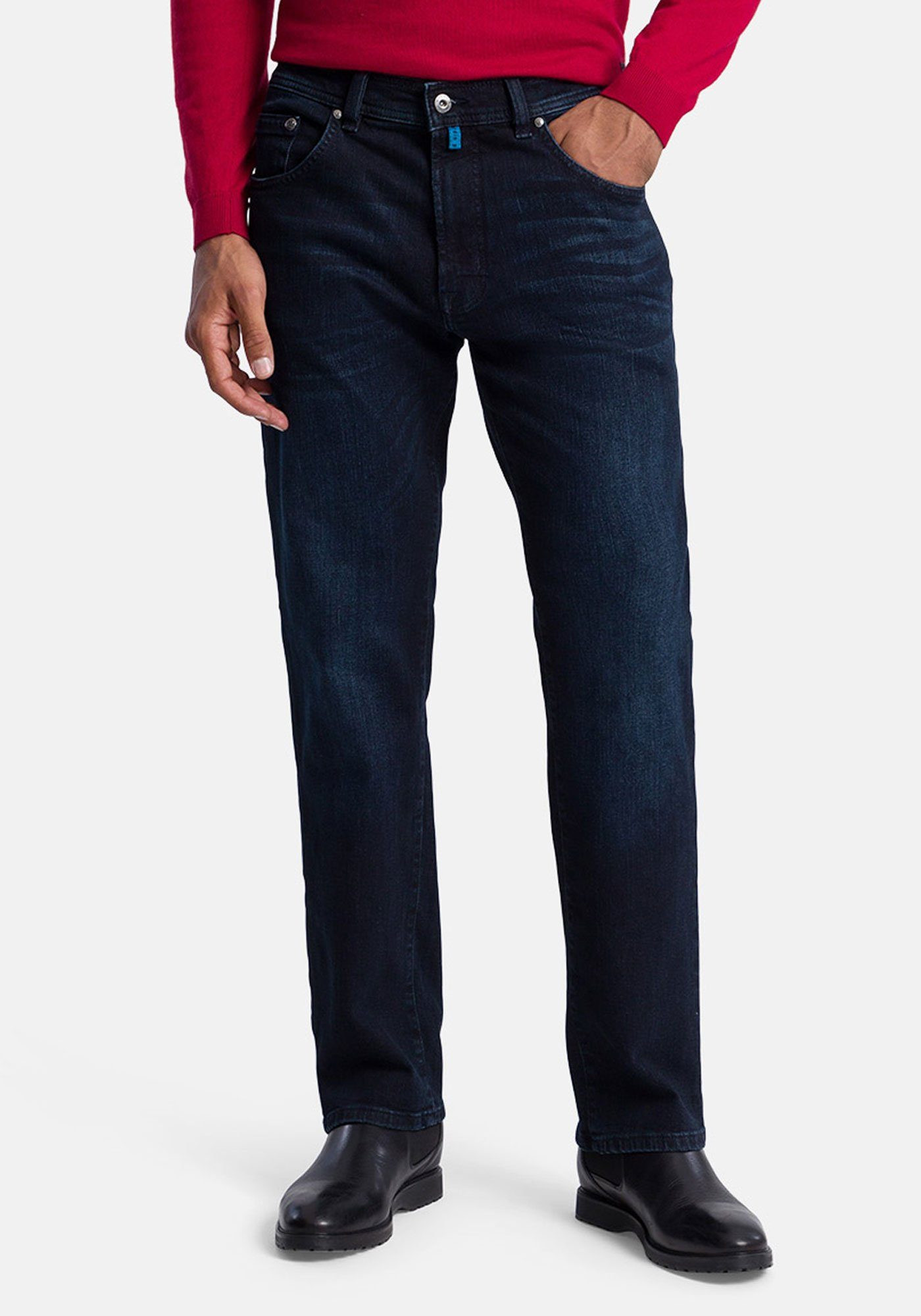 Pierre Cardin 5-Pocket-Jeans Dijon Comfort Fit Denim Legends Night Blue Used Buffies