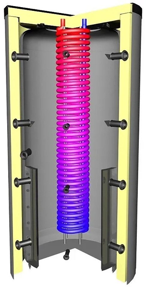 Alpha Thermotec Wärme-Pufferspeicher Hygienespeicher inkl. Isolierung - 0 WT, 1500 l