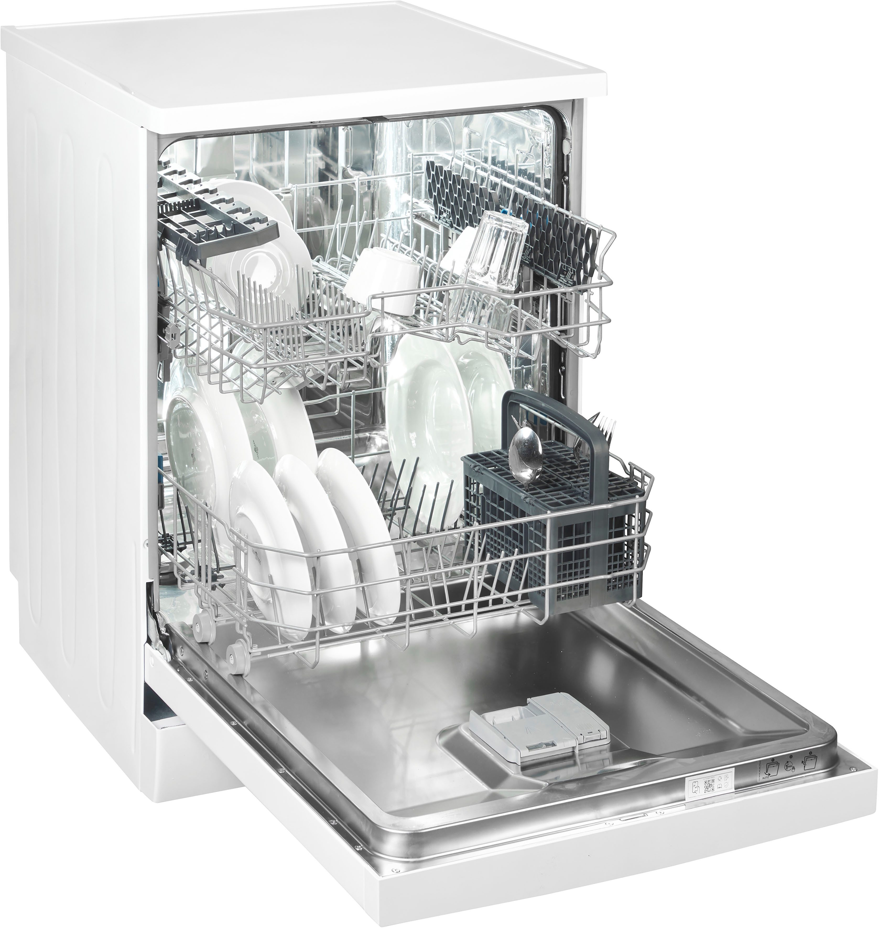 BEKO Standgeschirrspüler BDFN26430W 7694801677, 14 Maßgedecke, SteamGloss – Glänzende Gläser dank optimierter Trocknung