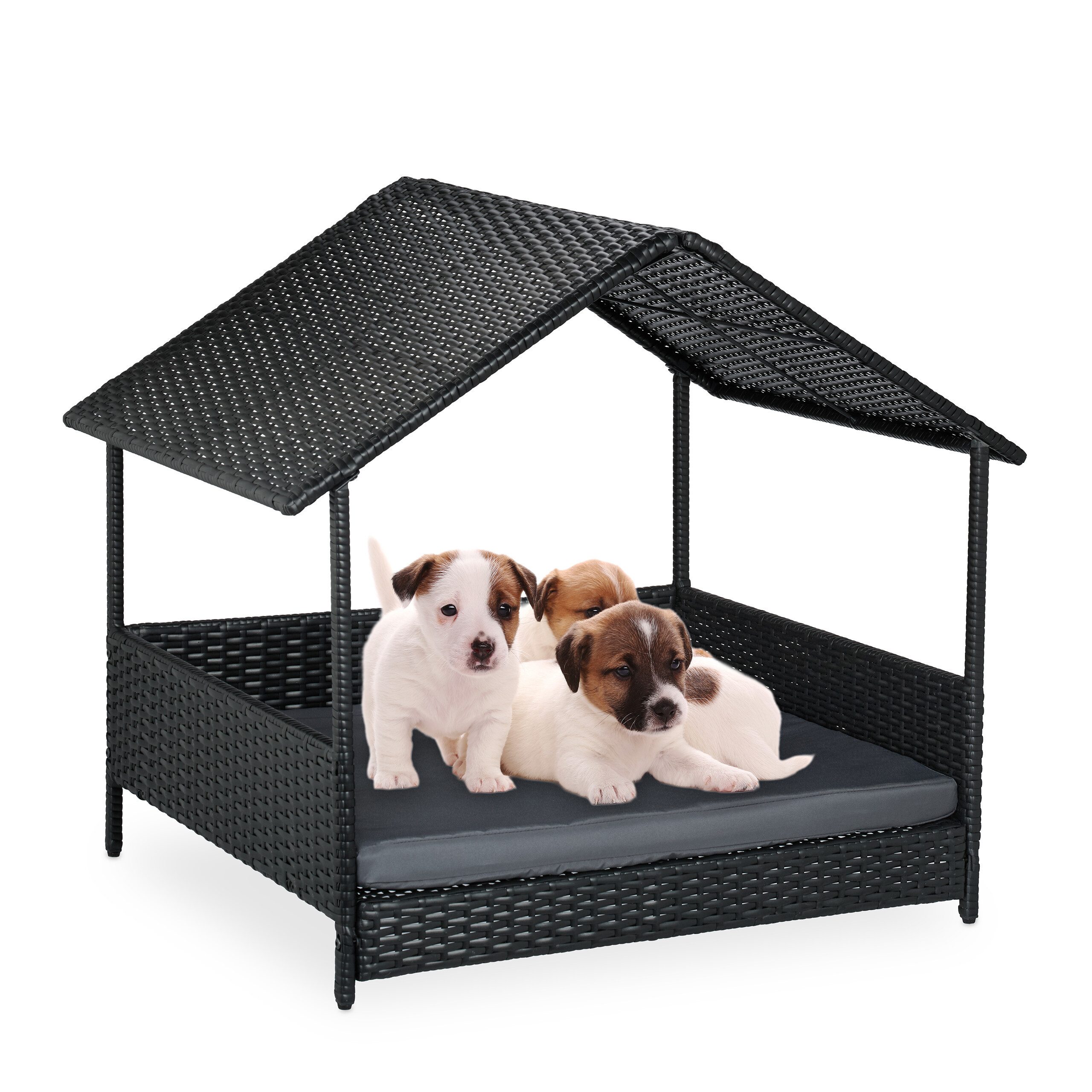 Tierbett Hundeliege mit Dach