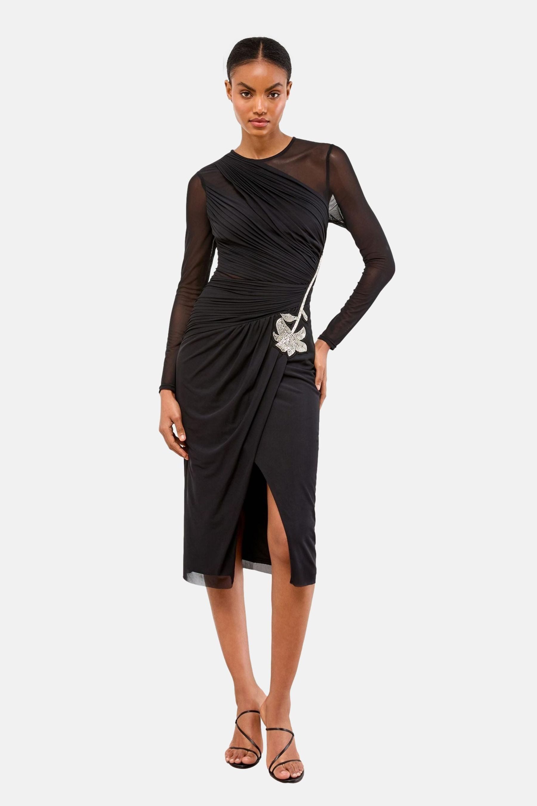 Midikleid Lipsy Langärmeliges Bodycon-Midikleid, Regular