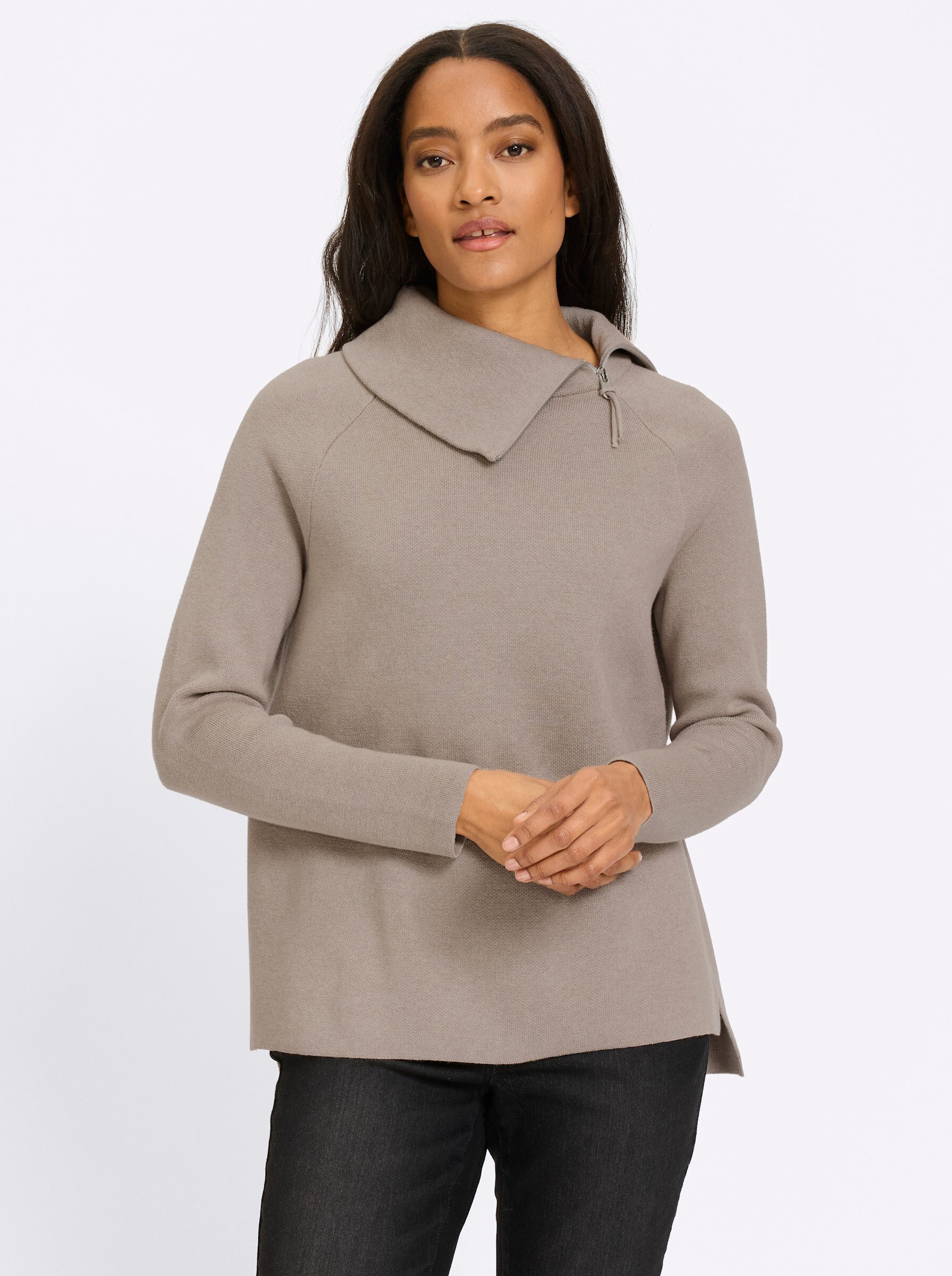 Strickpullover Pullover Langarm Feinstrick