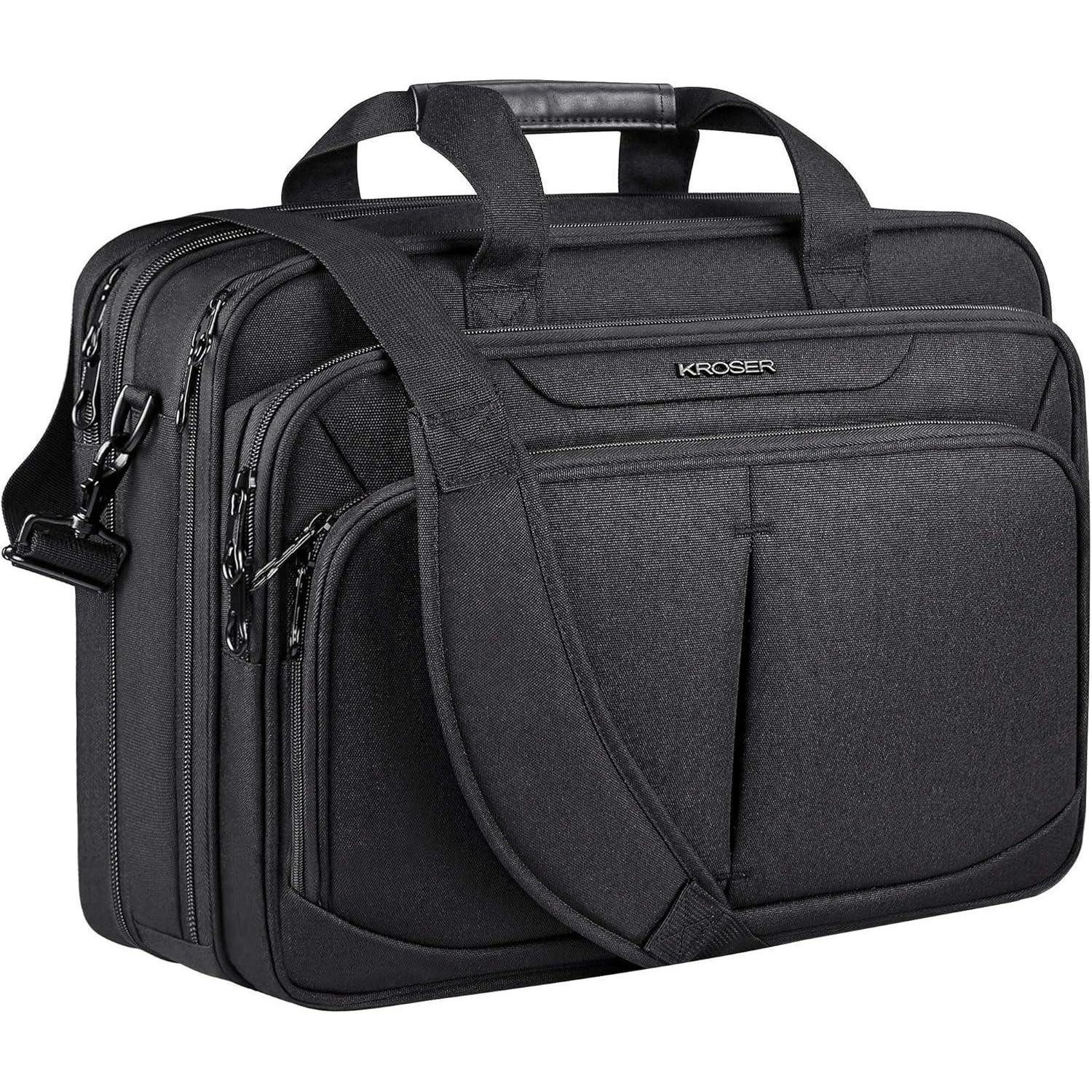 Laptoptasche Laptoptasche erweiterbar für 17,3 Zoll mit RFID wasserabweisend