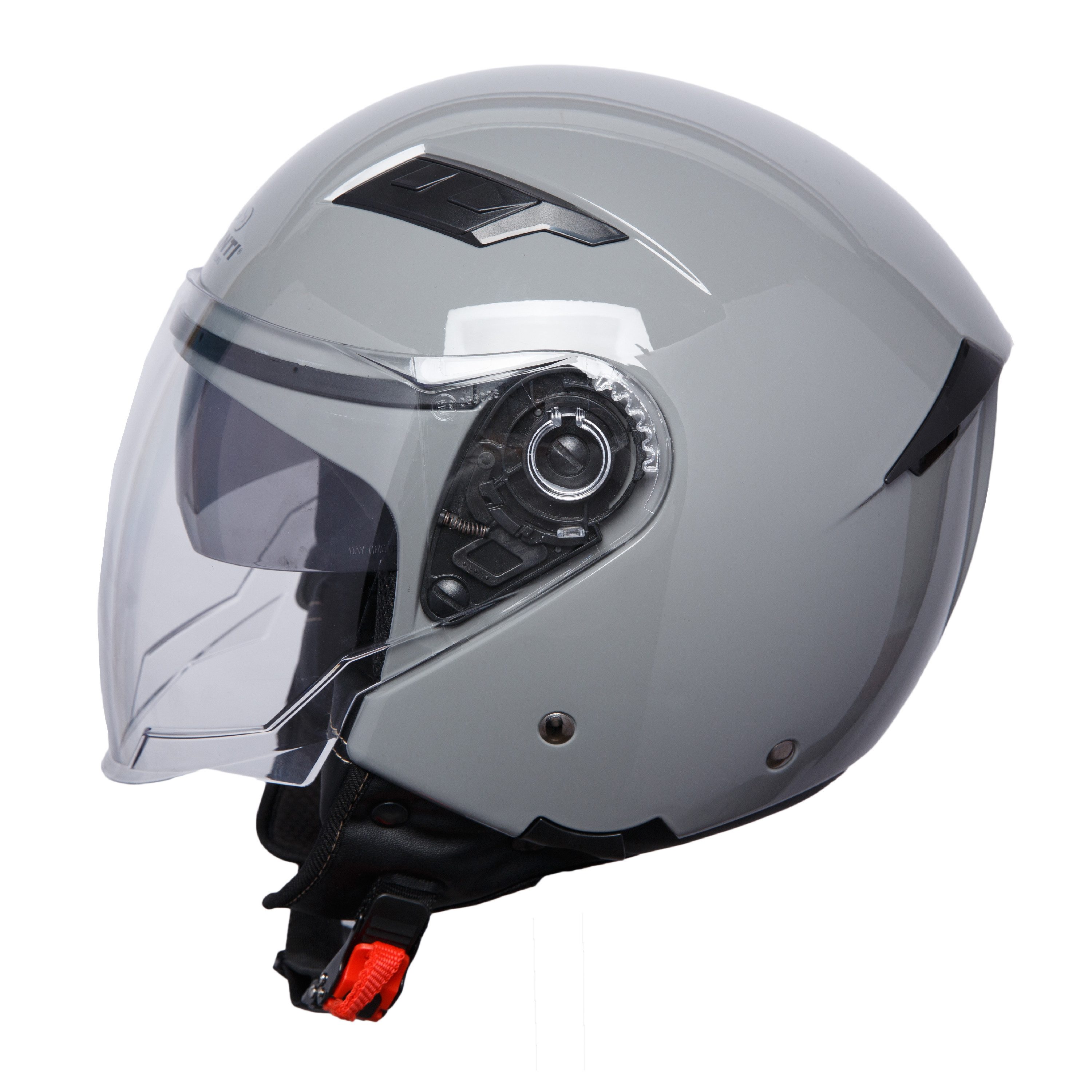 PROANTI Motorradhelm PROANTI Motorradhelm Jethelm Motorrad Helm grau