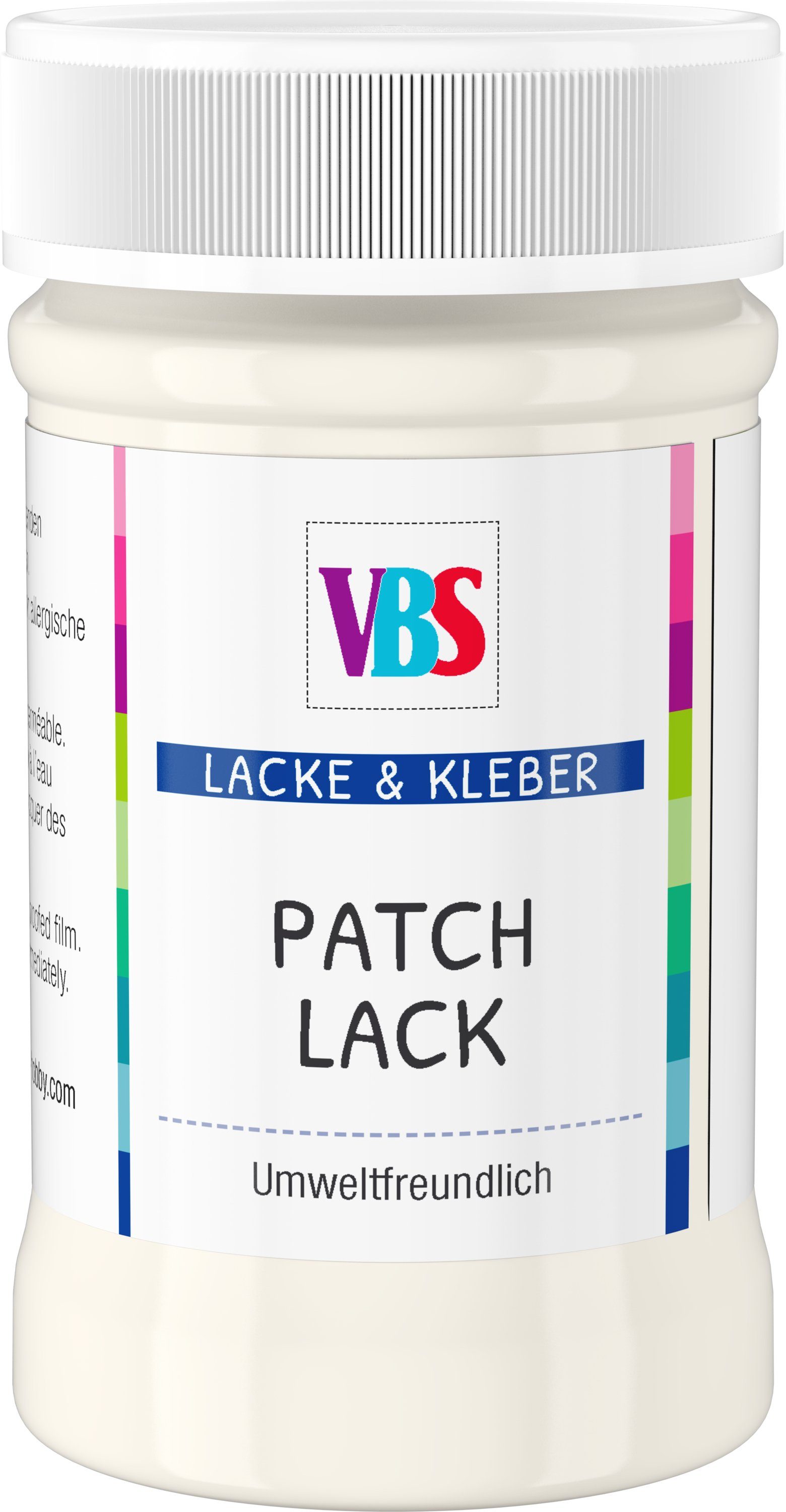 VBS Speichelecht Klarlack Wasserfest Lichtecht Patch-Lack,