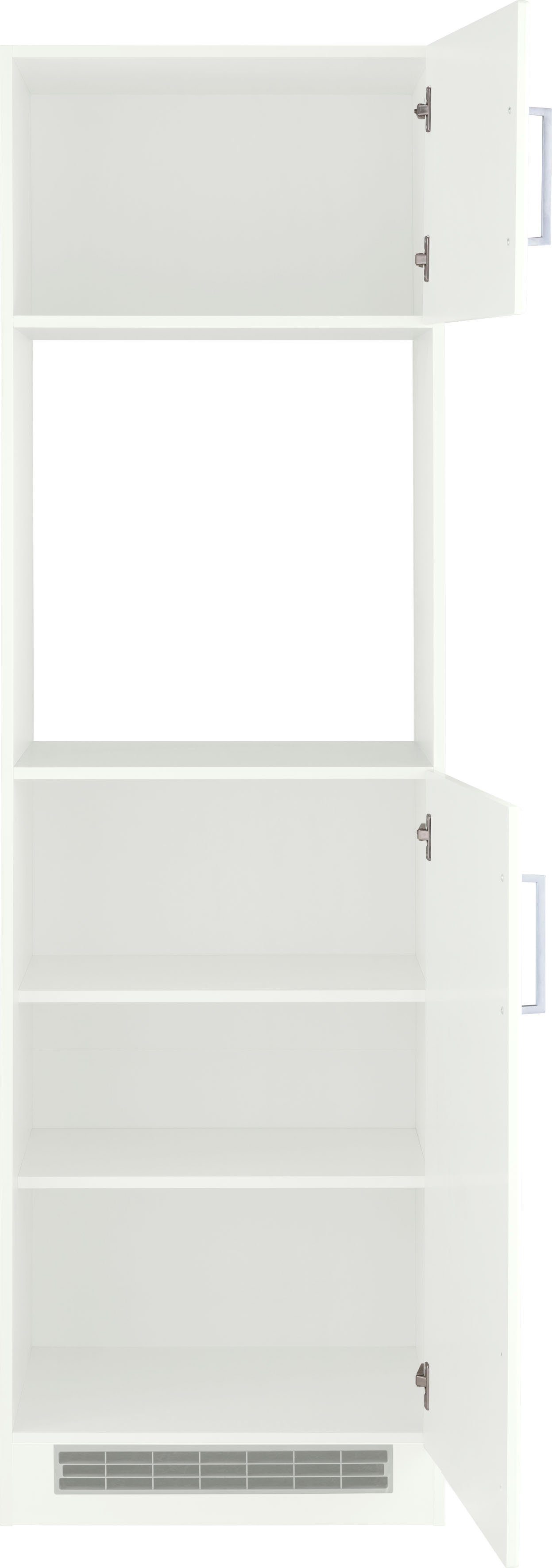 KOCHSTATION Backofenumbauschrank KS-Stockholm 60 cm breit, hochwertige MDF-Fronten mit Fräsung