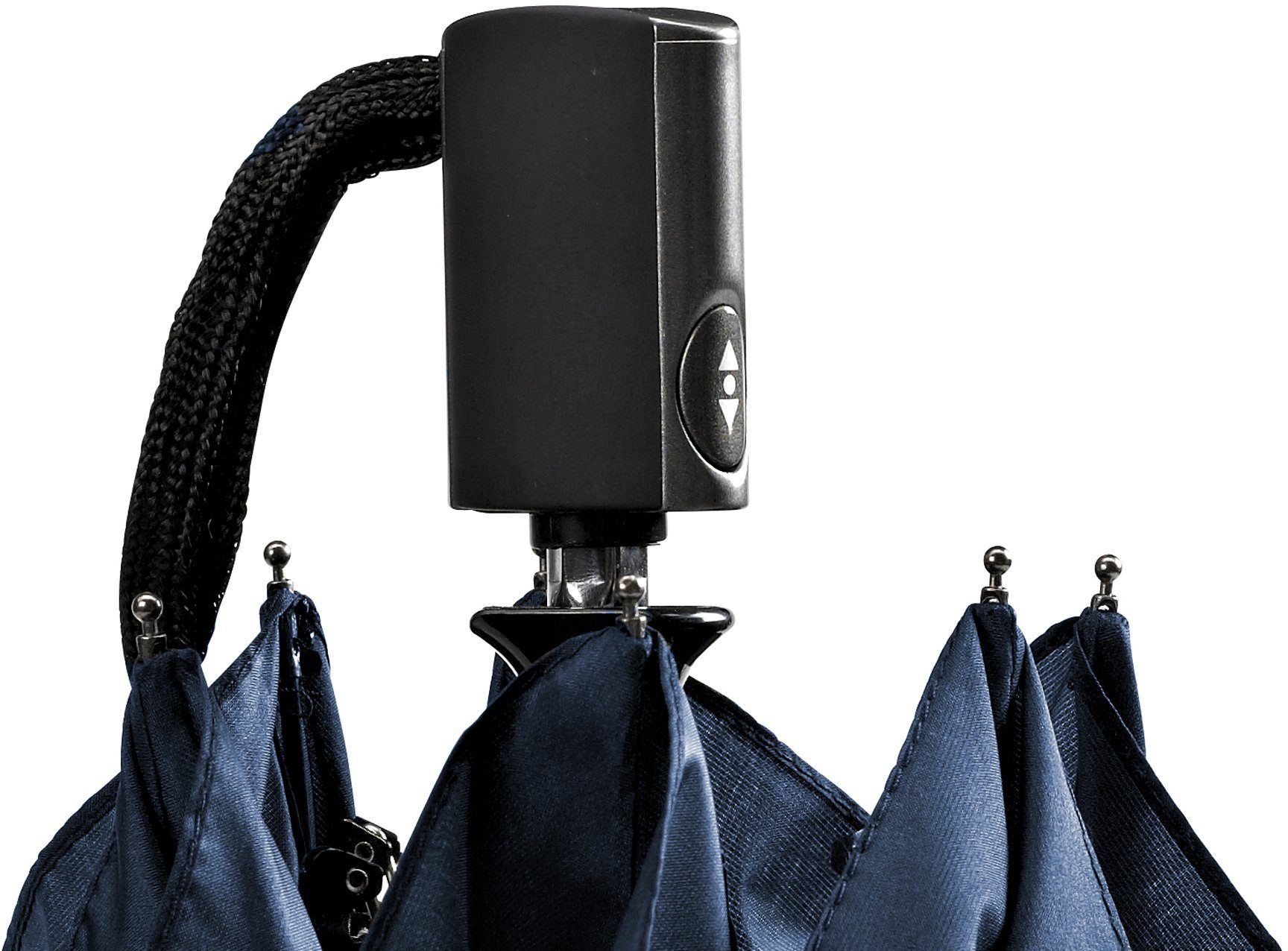 Taschenregenschirm 3224, EuroSCHIRM® marineblau, flach und extra Automatik leicht