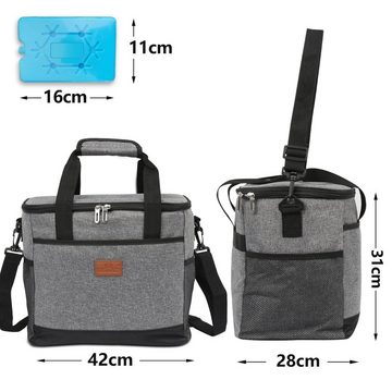 Randaco Kühltasche Picknickkorb Lunchtasche Faltbar Kühltaschen Thermotasche Camping 33L