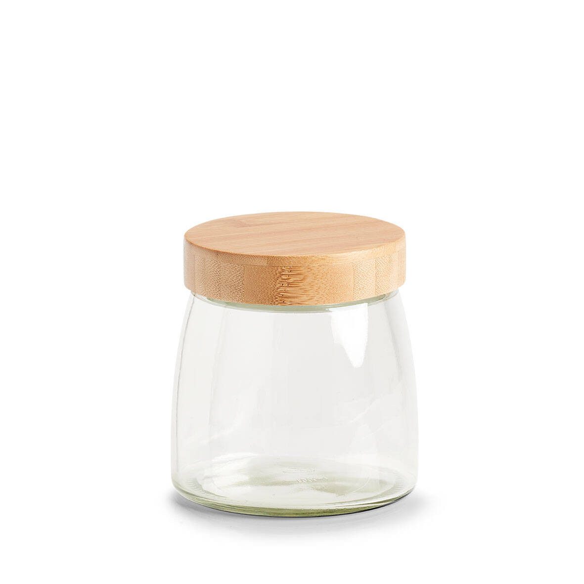 Zeller Present Vorratsglas Glasbehälter mit luftdichtem Bambusdeckel, 950 ml, Glas, (einzeln, einzeln)