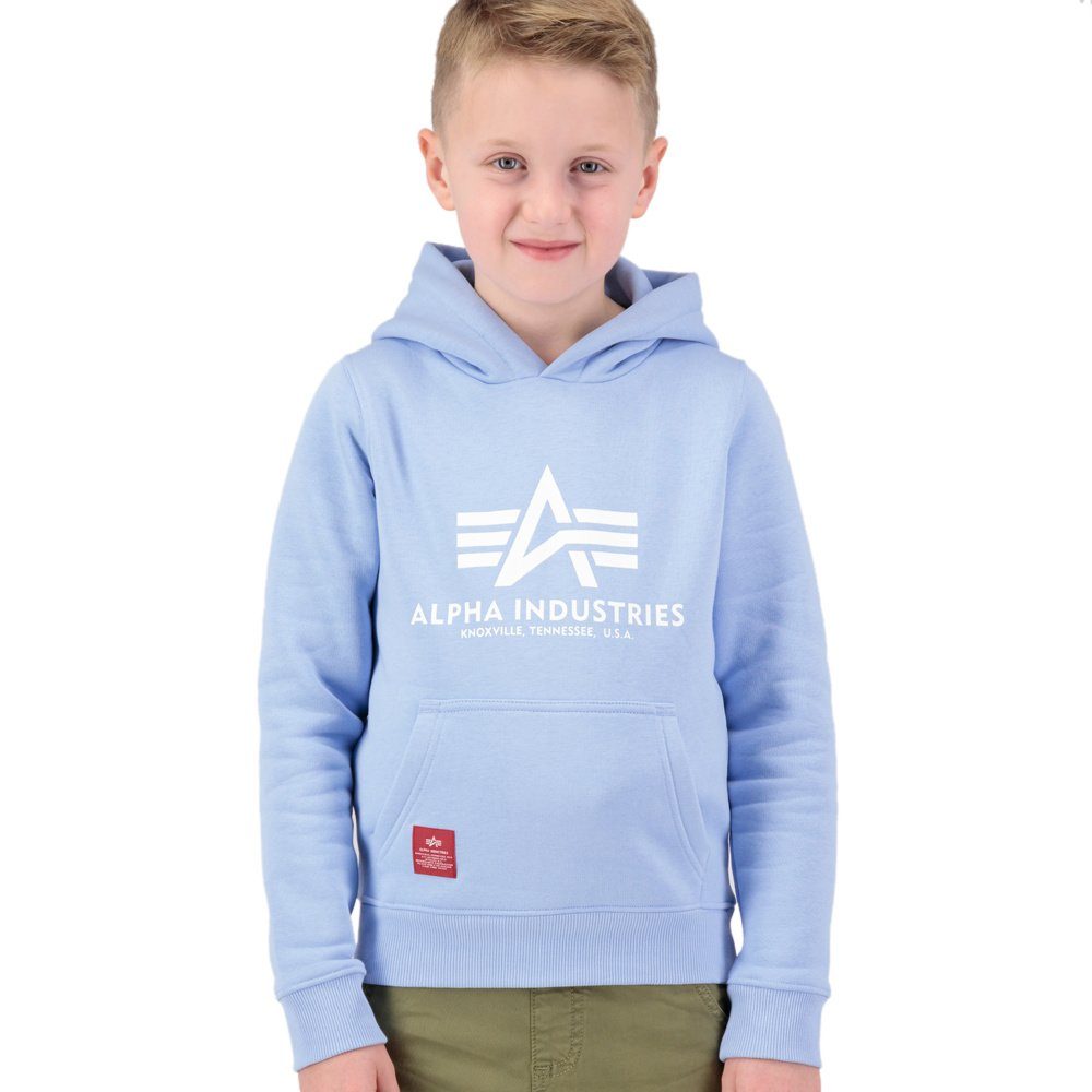 Alpha Industries Hoodie Alpha Industries Kinder Kapuzenpullover Basic light blue