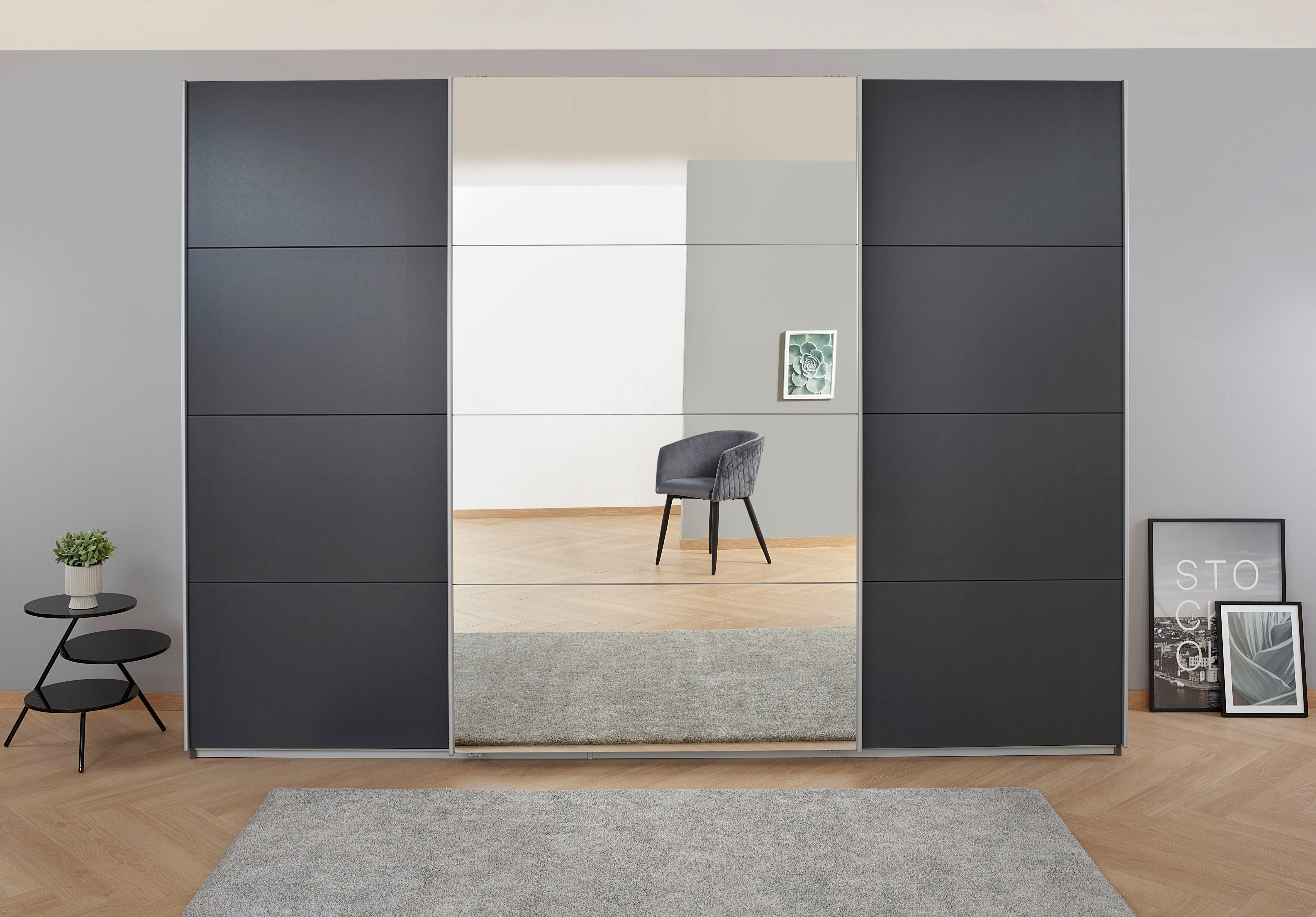 OTTO home Kleiderschrank Mehrzweckschrank Aktenschrank Möbel Mietswohnung Schlafzimmer KOLUNA (3 Ausstattungen BASIC/CLASSIC/PREMIUM (inkl. SOFT-CLOSE-FUNKTION) Breiten 203/271/315/360 cm Höhen 210/229 mit Spiegel MADE IN GERMANY