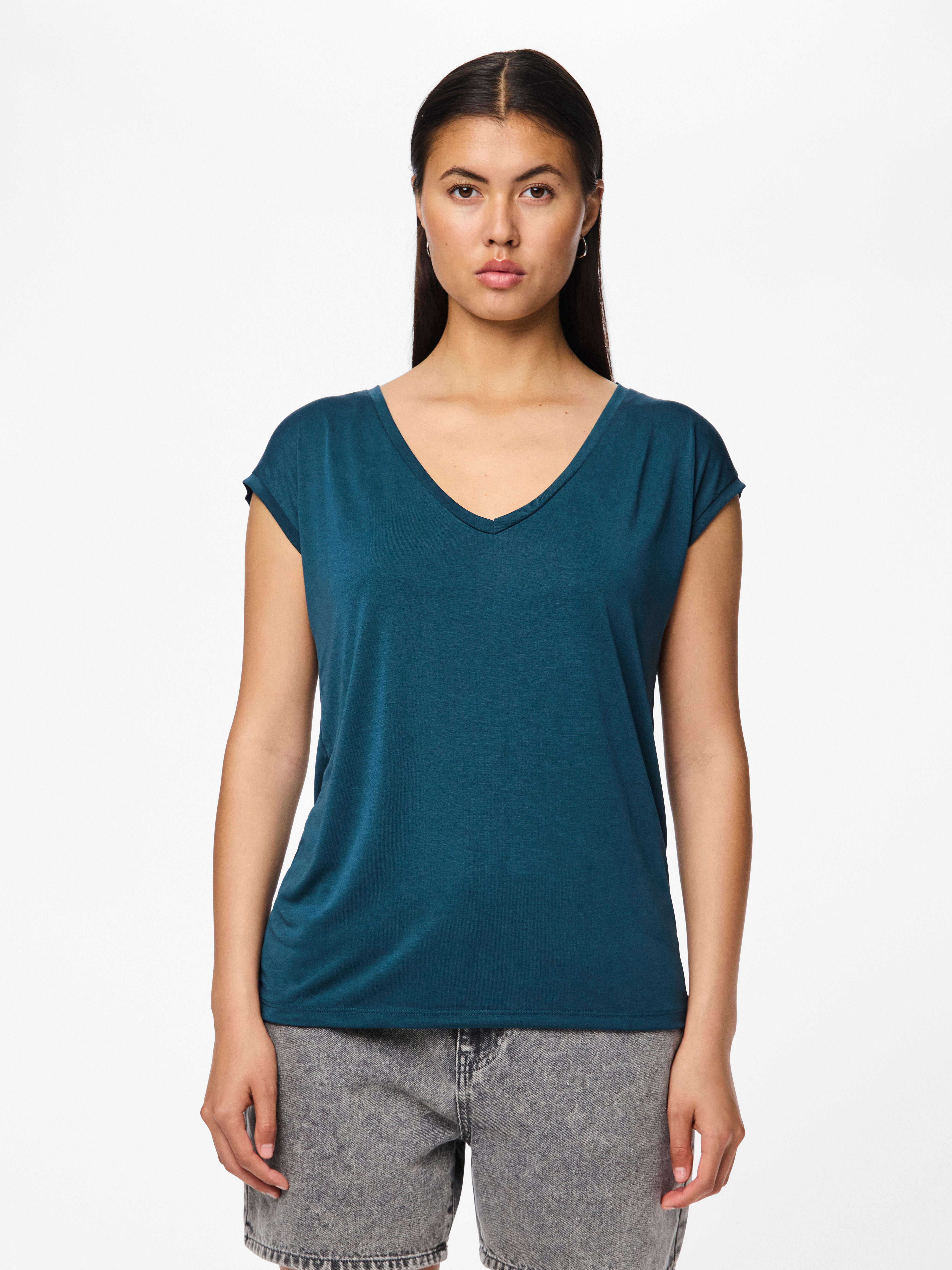 Pieces Boxy T-shirt in White | UK