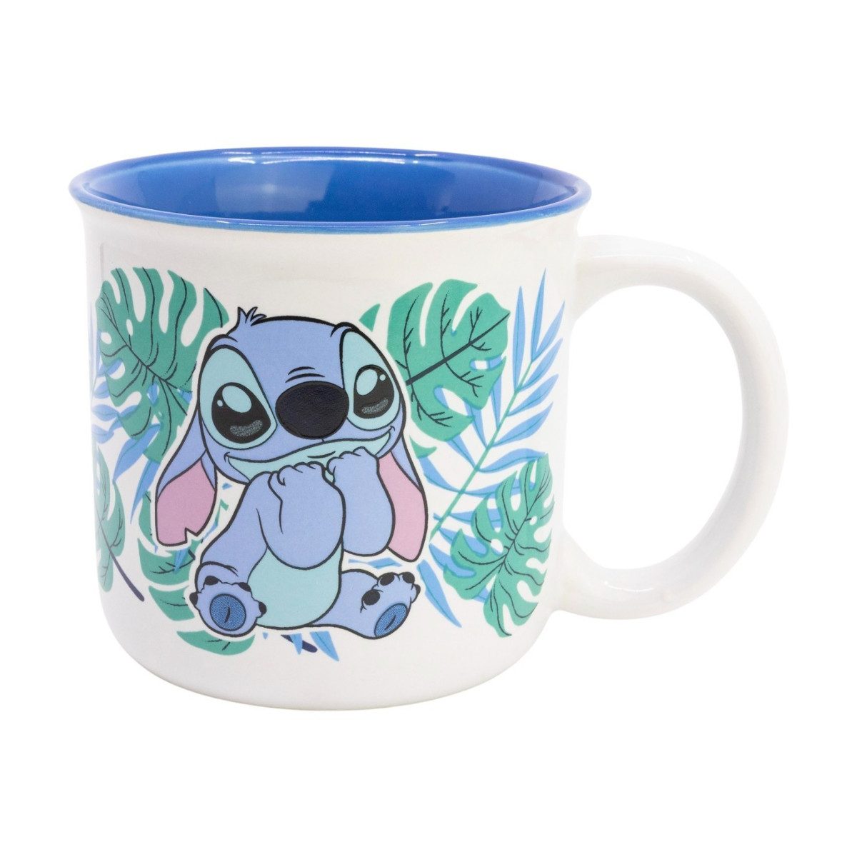 Disney Tasse Stitch Aloha Frühstückstasse 400 ml Keramik Tasse Geschenkbox, Keramik