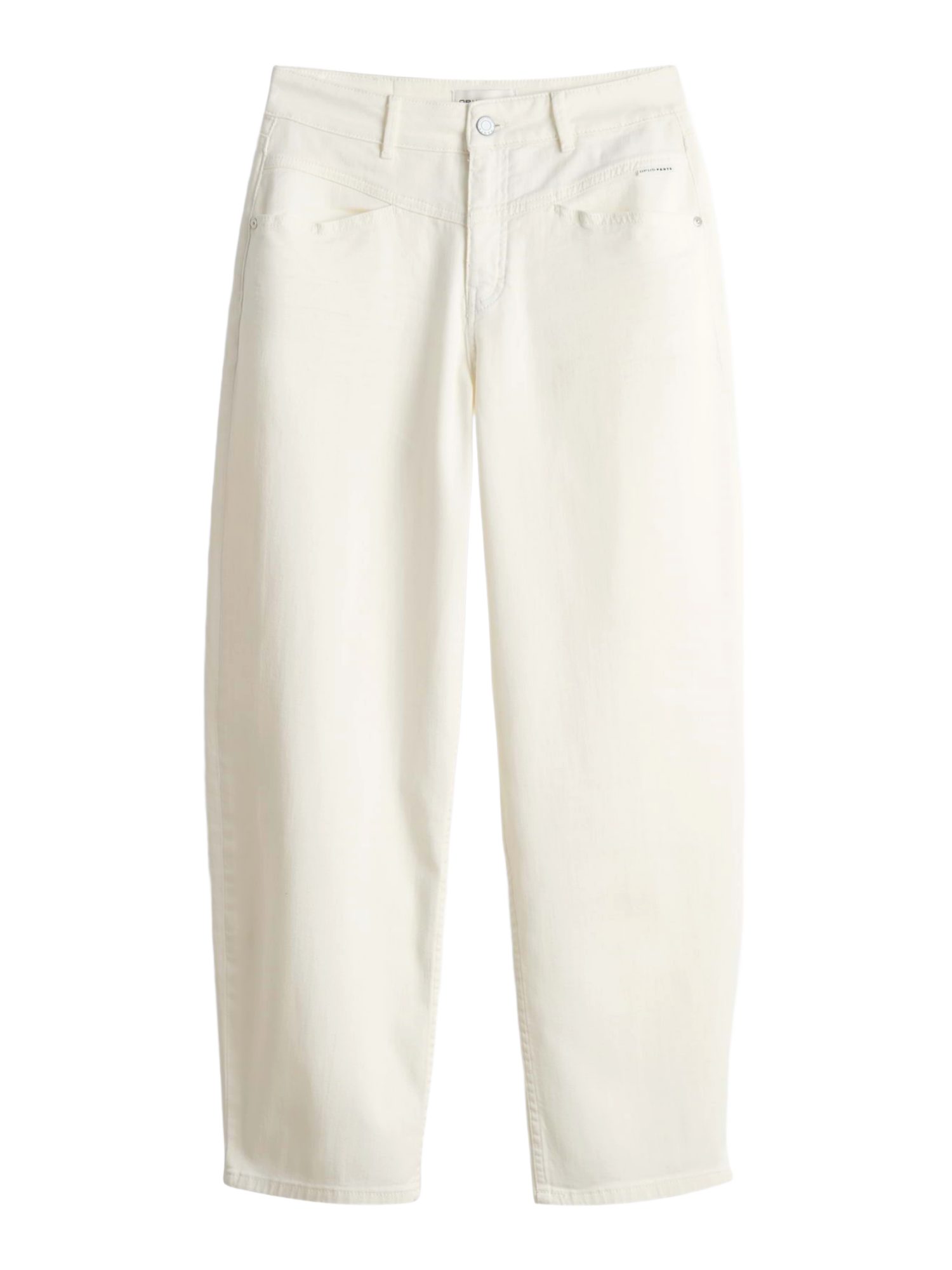OPUS PANTS 5-Pocket-Jeans weiß,Casual,Baumwolle,Unifarben,Barrel Fit,Mittel