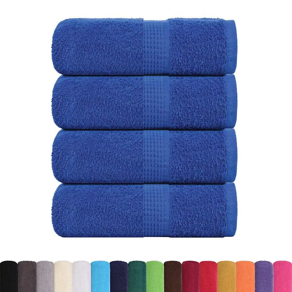vidaXL Handtuch Seiftücher 4 Stk. Blau günstig online kaufen