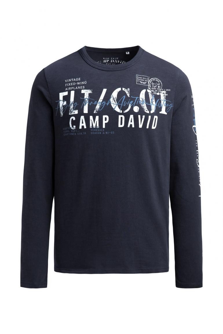 Langarmshirt mit Used Prints