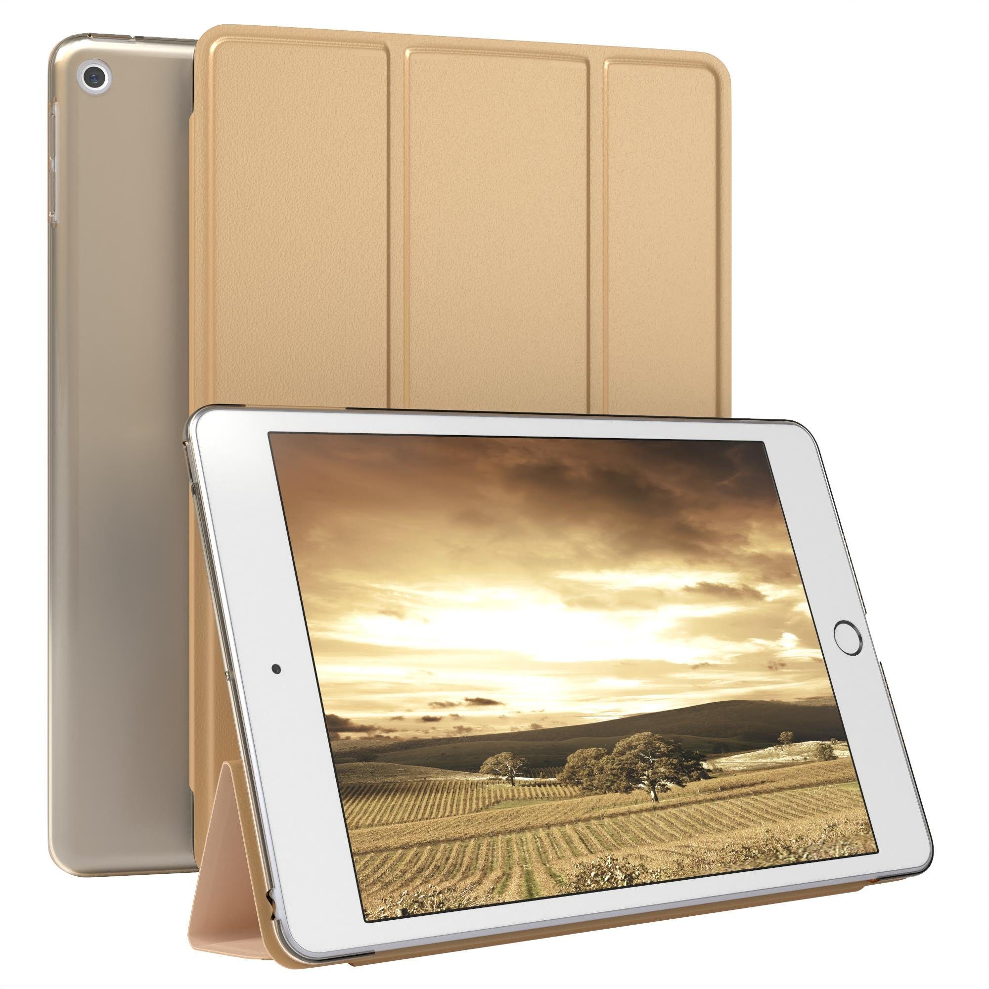 EAZY CASE Tablet-Hülle Smart Case für Apple iPad Mini 5. Generation 7,9  Zoll, Tablet Case Smartcase Schutzhülle mit Sleep Wake Up Funktion Etui Gold