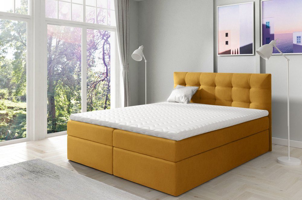 99rooms Boxspringbett Leroy (Schlafzimmerbett, Bett), Europa